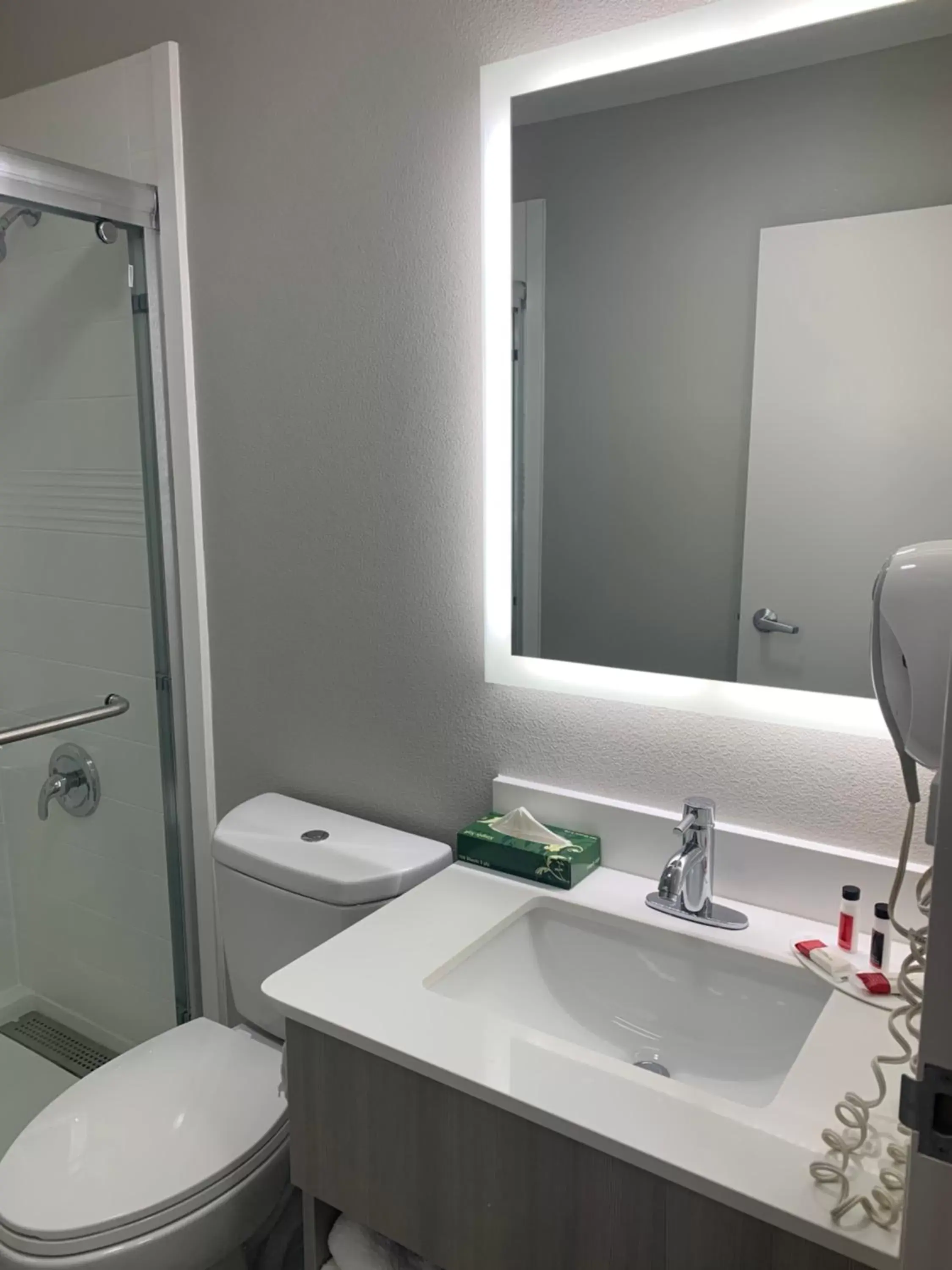 Bedroom, Bathroom in Microtel Inn by Wyndham Charlotte Airport