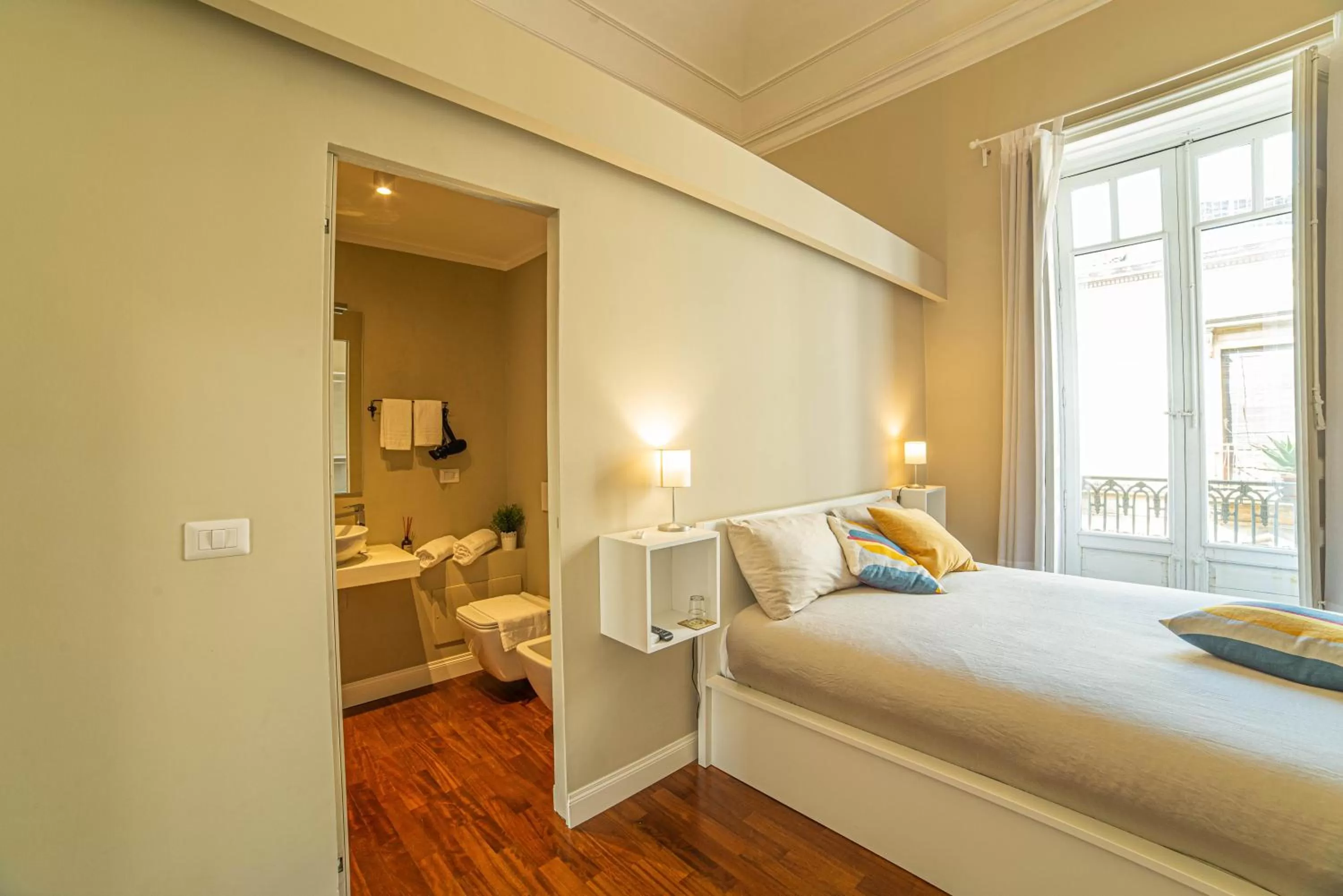 View (from property/room), Bed in b&b le 4 leggende