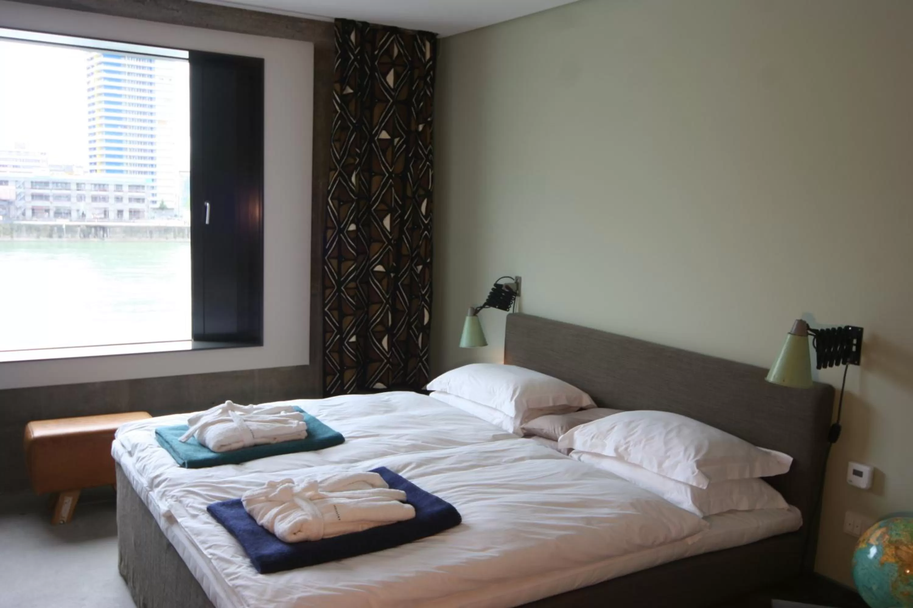 Bed in Speicher7 Hotel