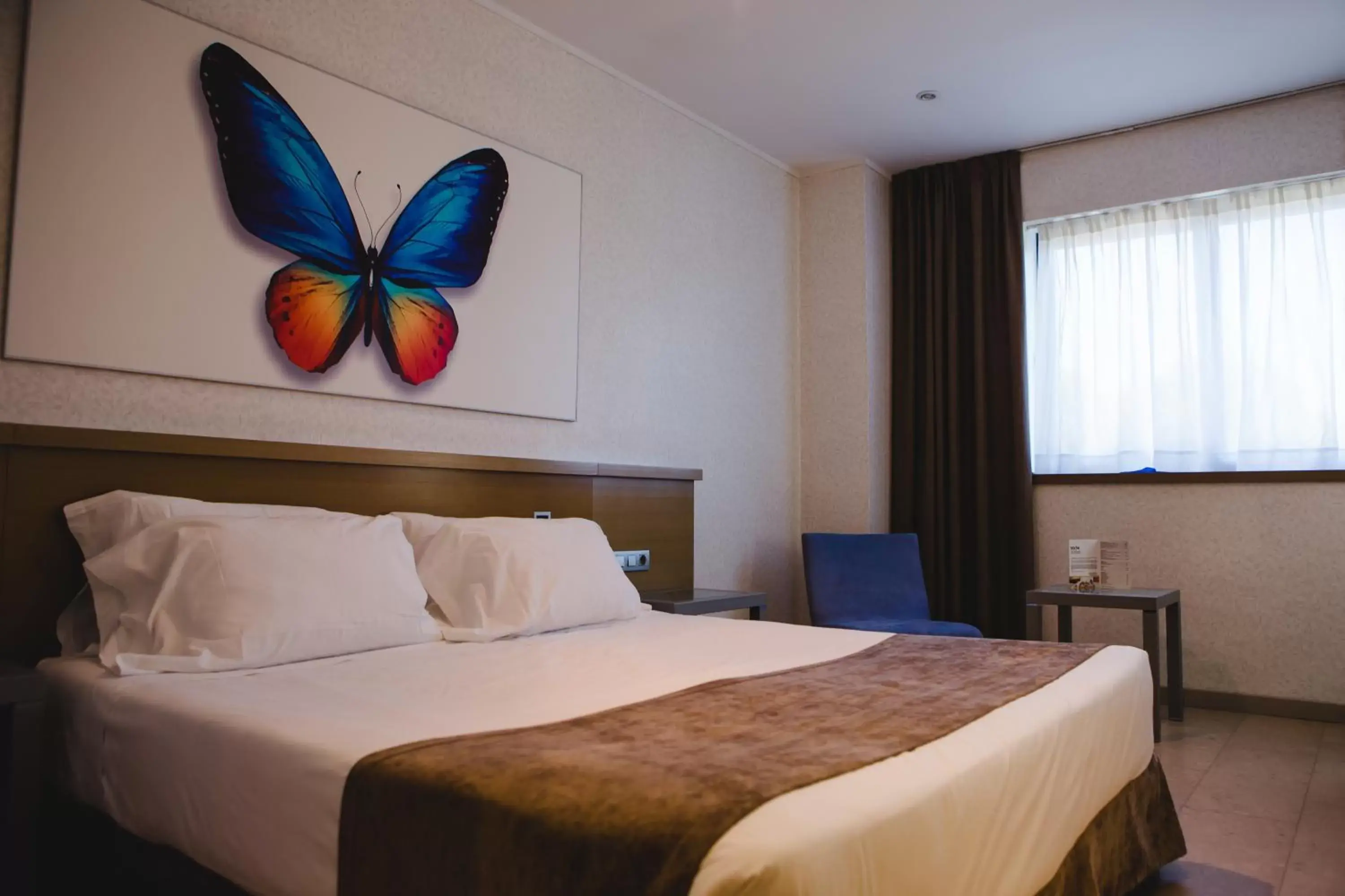 Decorative detail, Bed in Hotel Mas Camarena