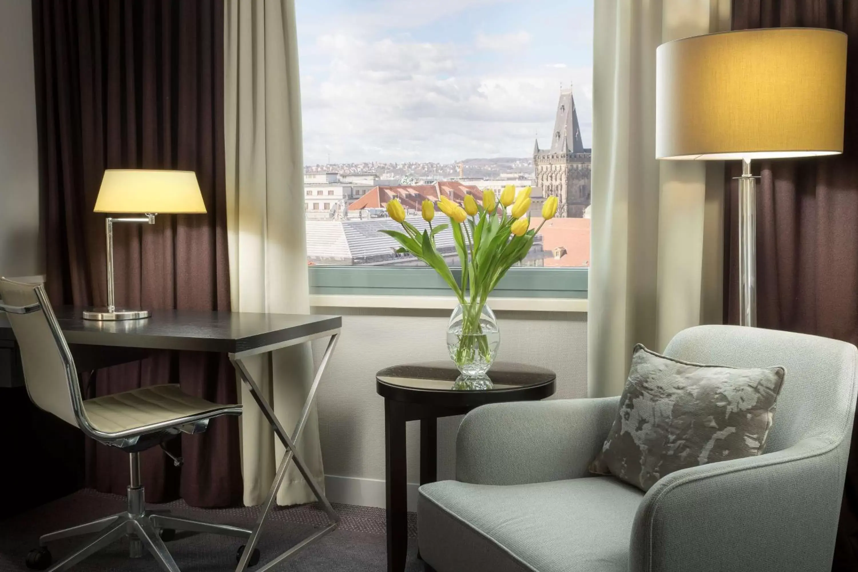 Bedroom, Seating Area in Hilton Prague Old Town