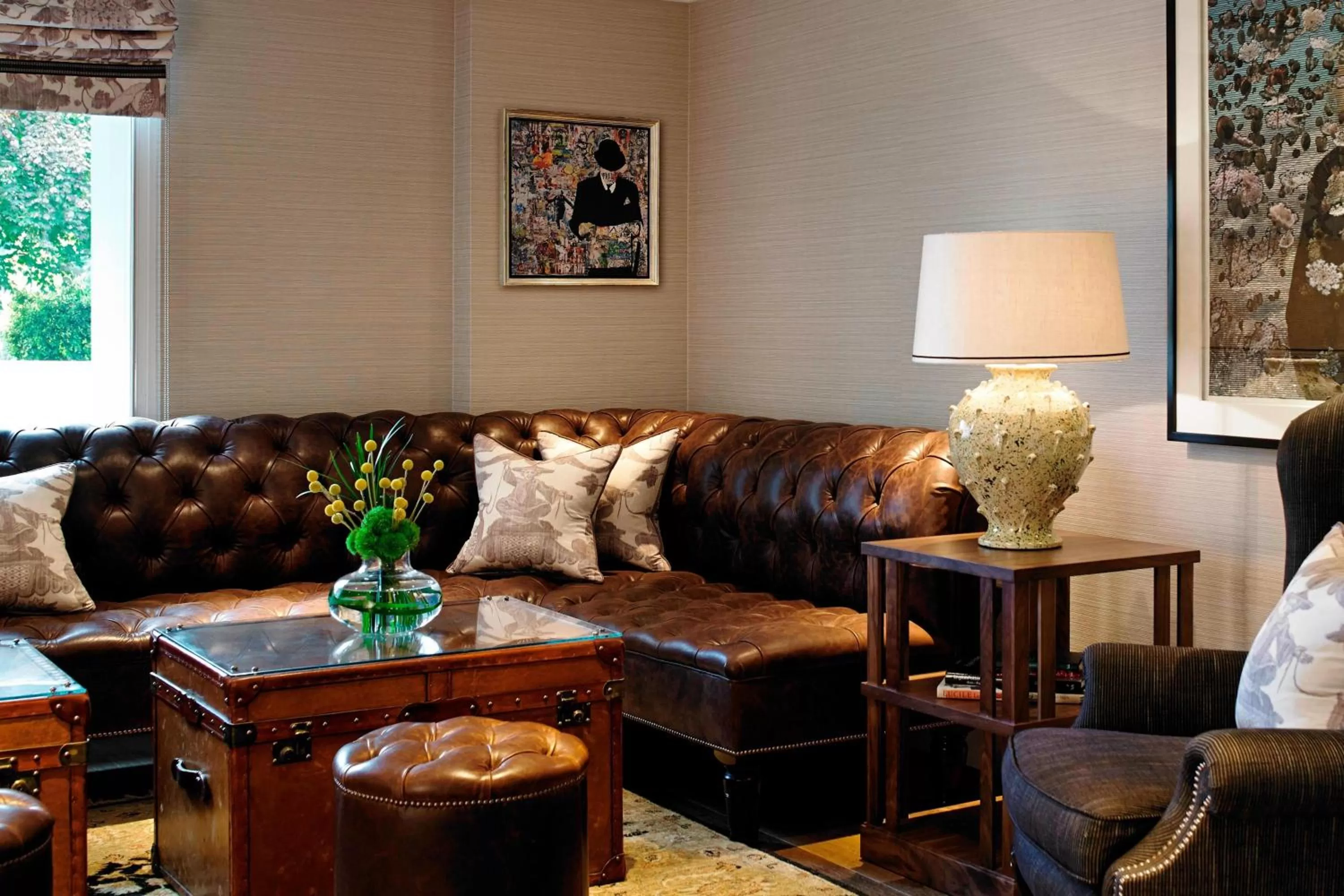 Lounge or bar in London Marriott Hotel Park Lane