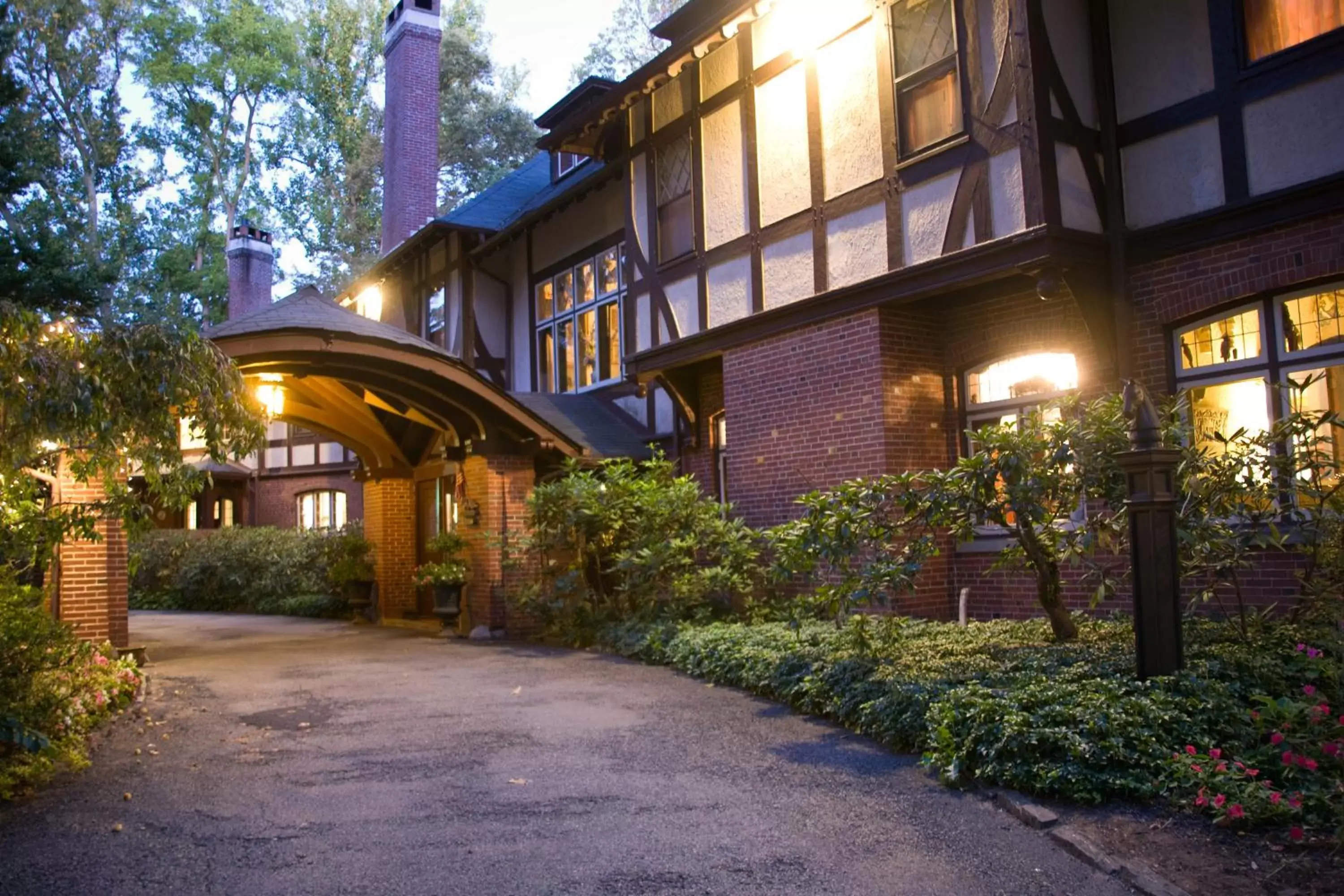 Facade/entrance, Garden in Gramercy Mansion