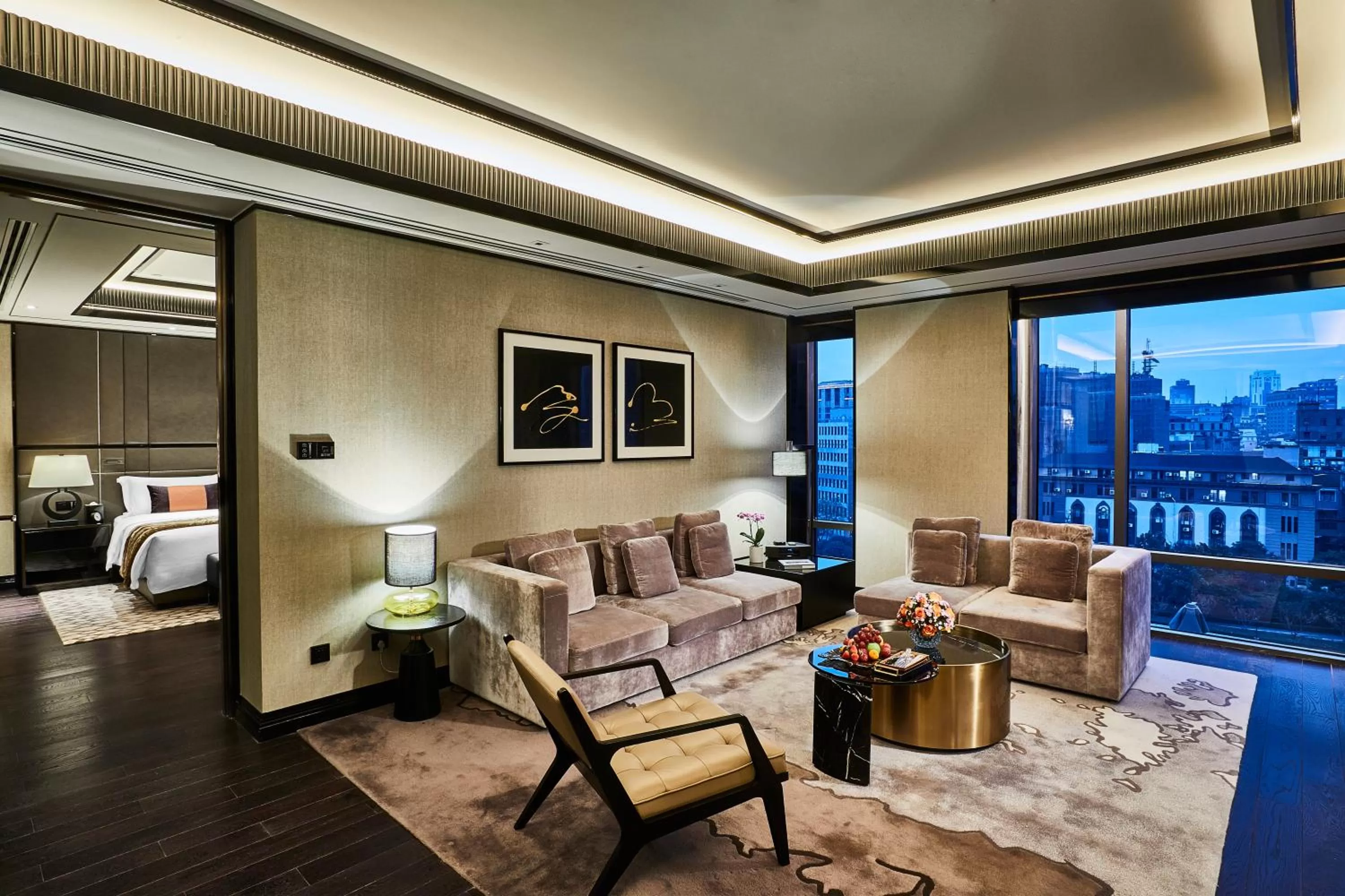 Living room in Bellagio by MGM Shanghai - on the bund