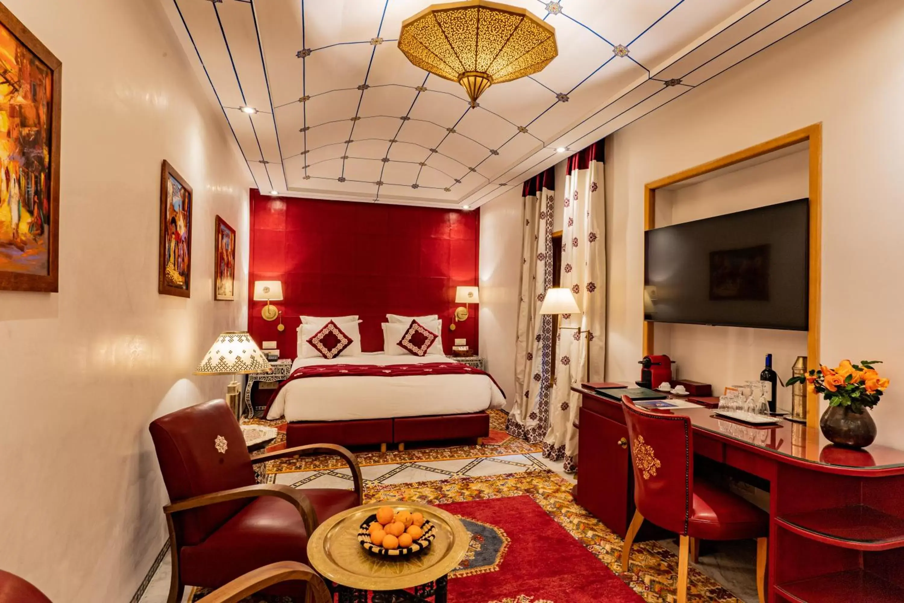 Bed in La Maison Arabe Hotel, Spa & Cooking Workshops