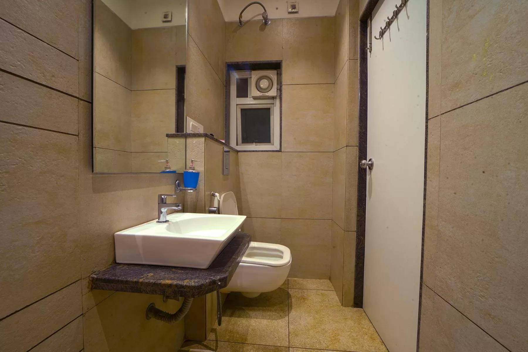 Bathroom in Hotel SRI SRI EXECUTIVE KOLHAPUR NEAR MAHALAXMI TEMPLE