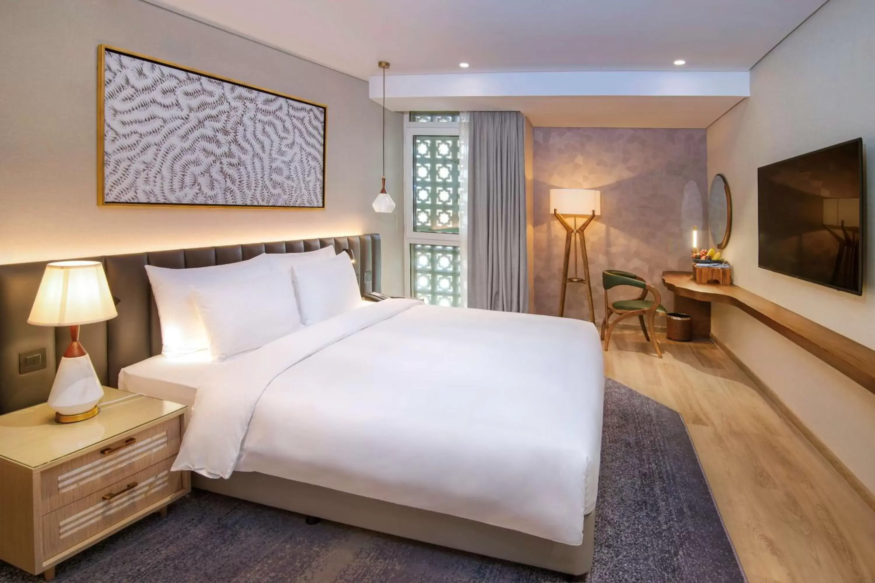 Photo of the whole room, Bed in Radisson Blu Hotel & Resort, Abu Dhabi Corniche