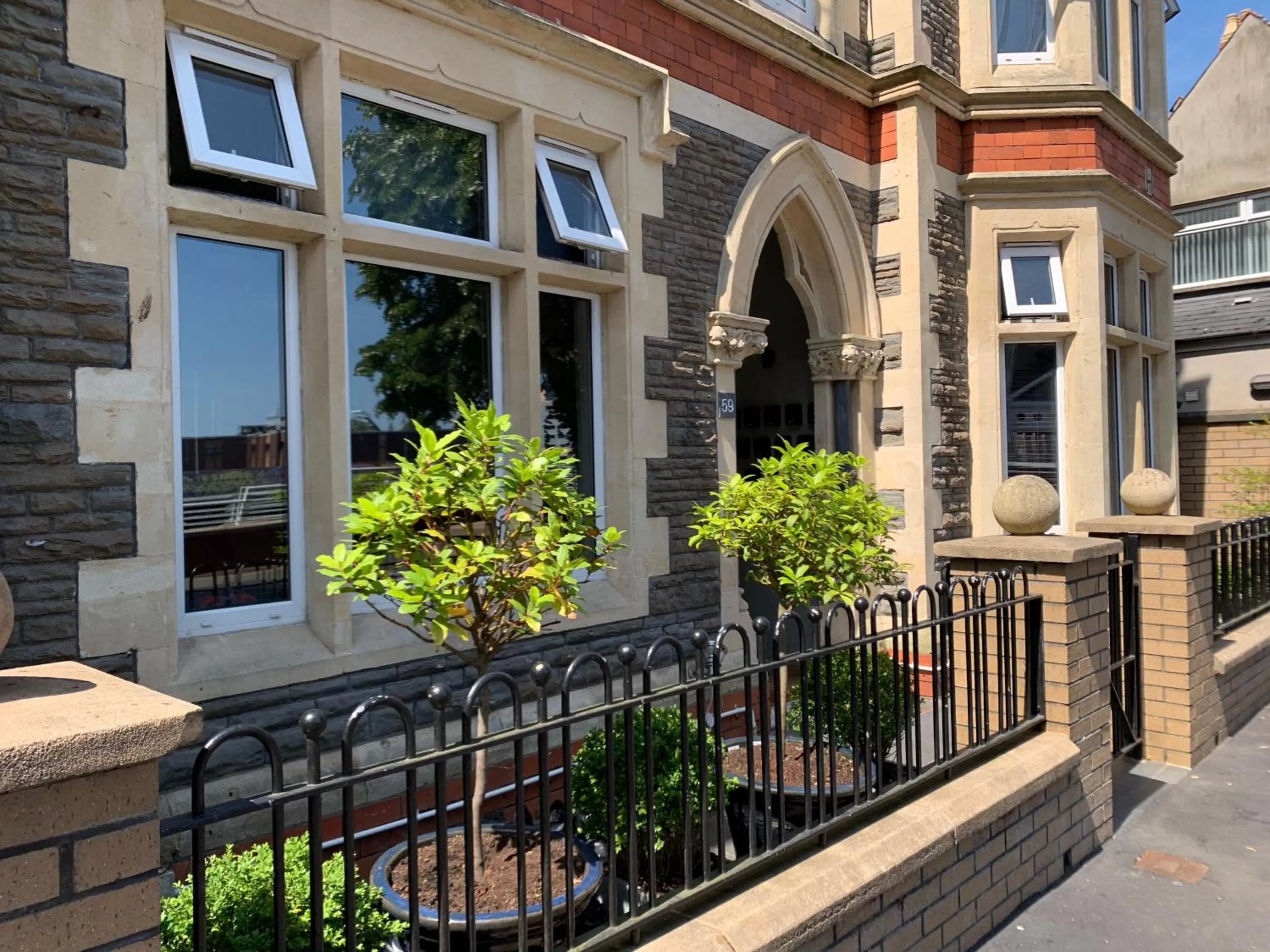 Facade/entrance in The Riverhouse