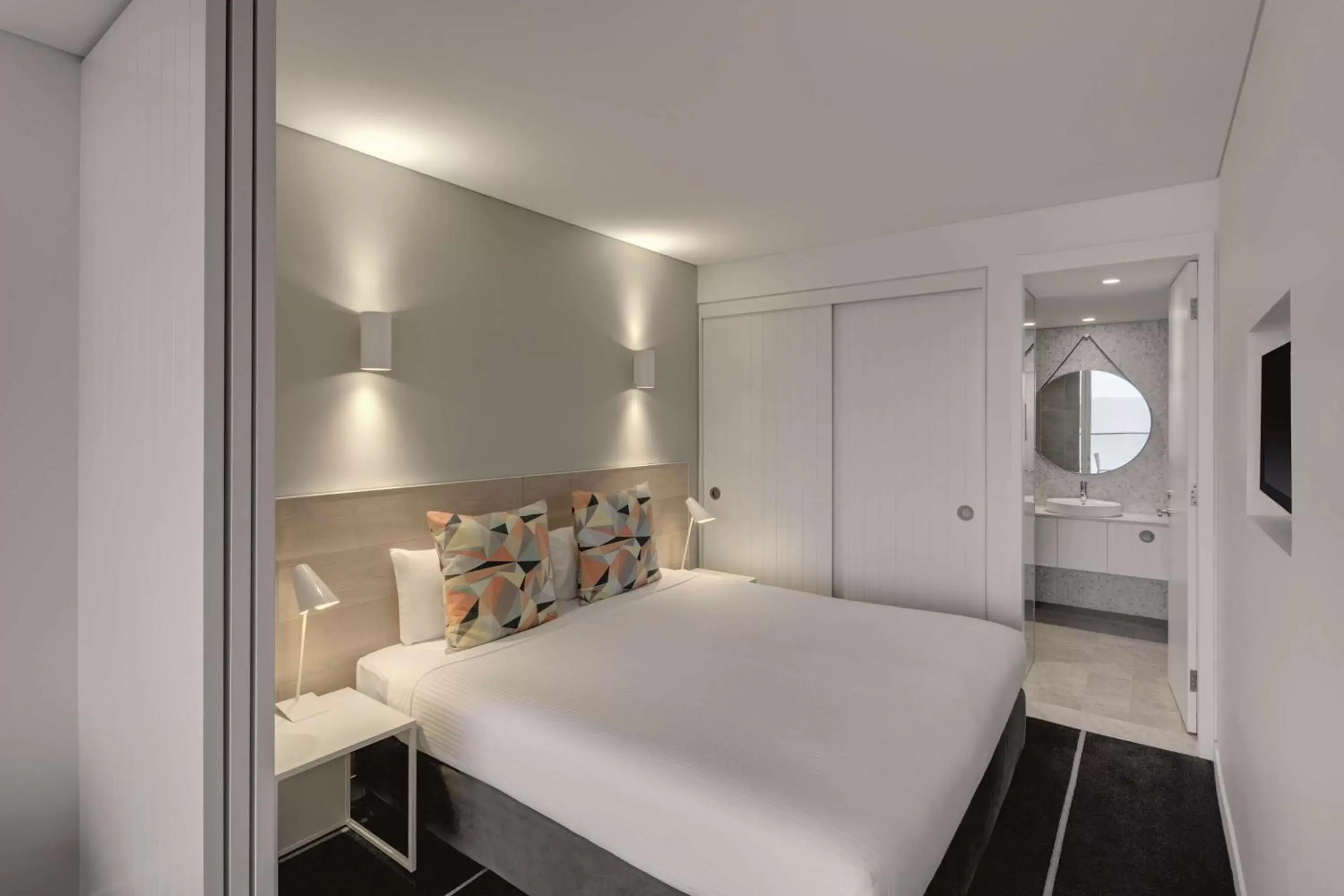 Bedroom, Bed in Adina Apartment Hotel Bondi Beach Sydney