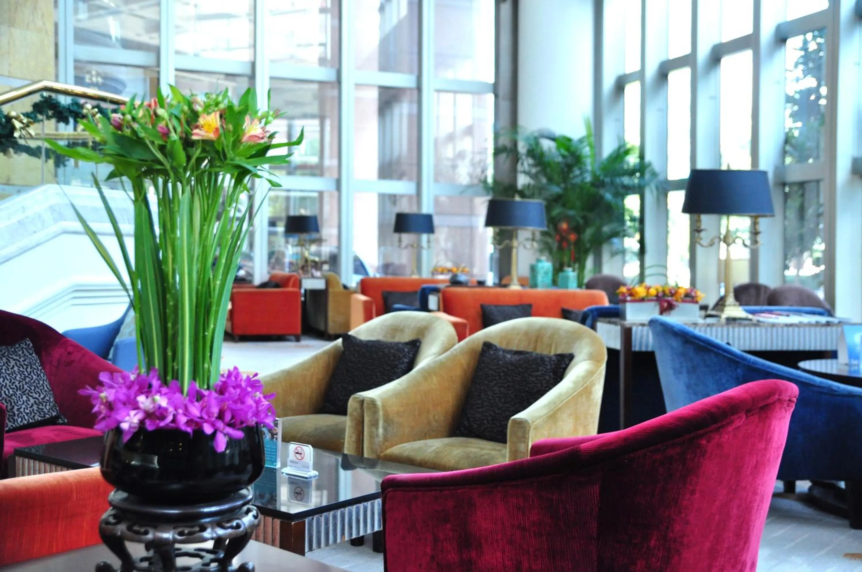 Lobby or reception in Jinling Purple Mountain Hotel Shanghai（Shanghai Grand Trustel Purple Mountain Hotel）
