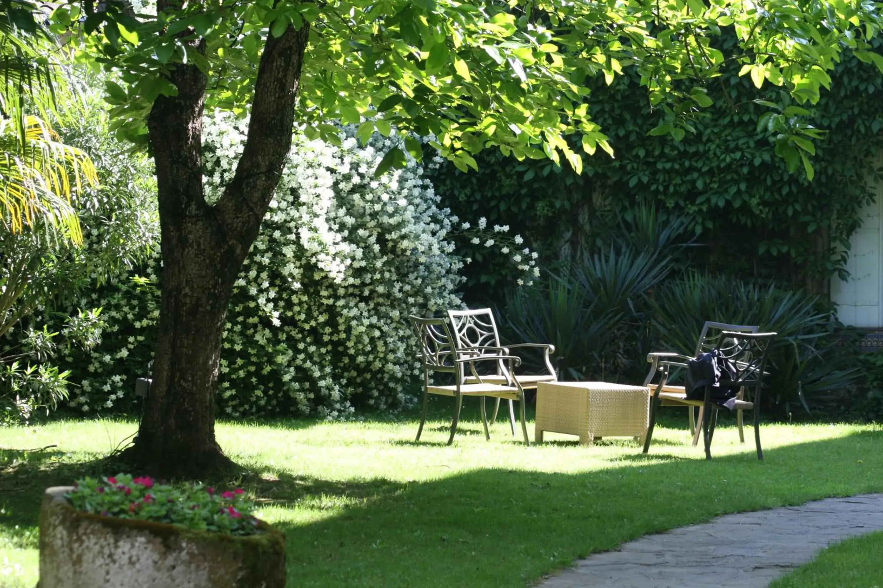 Spring, Patio/Outdoor Area in Hostellerie Saint Antoine