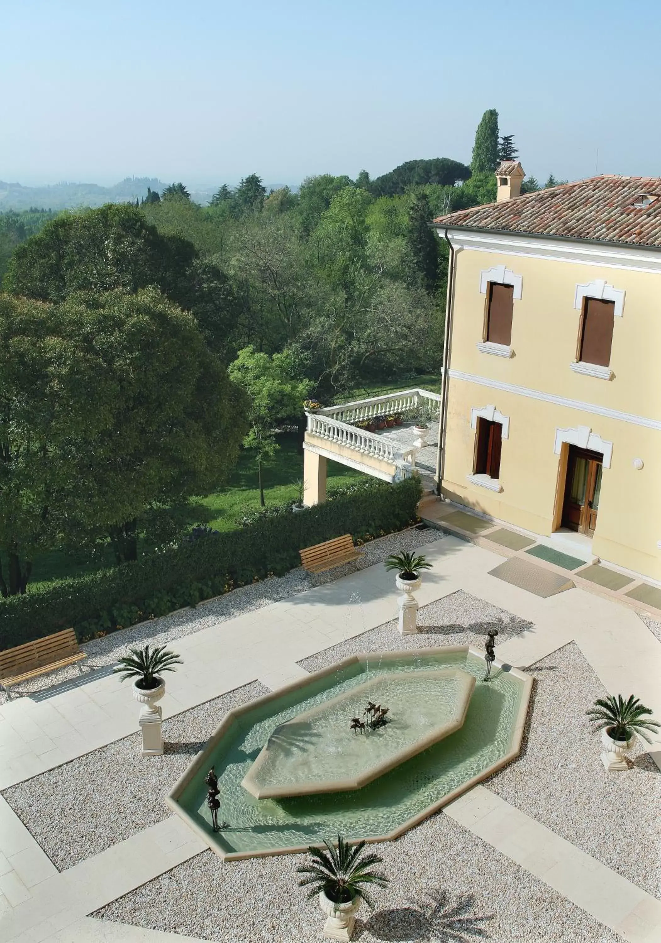 Balcony/Terrace, Pool View in Villa Scalabrini