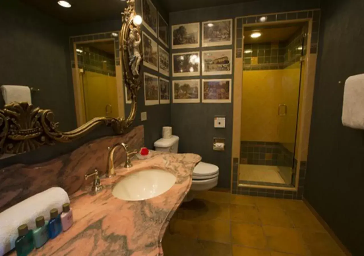 Bathroom in Madonna Inn