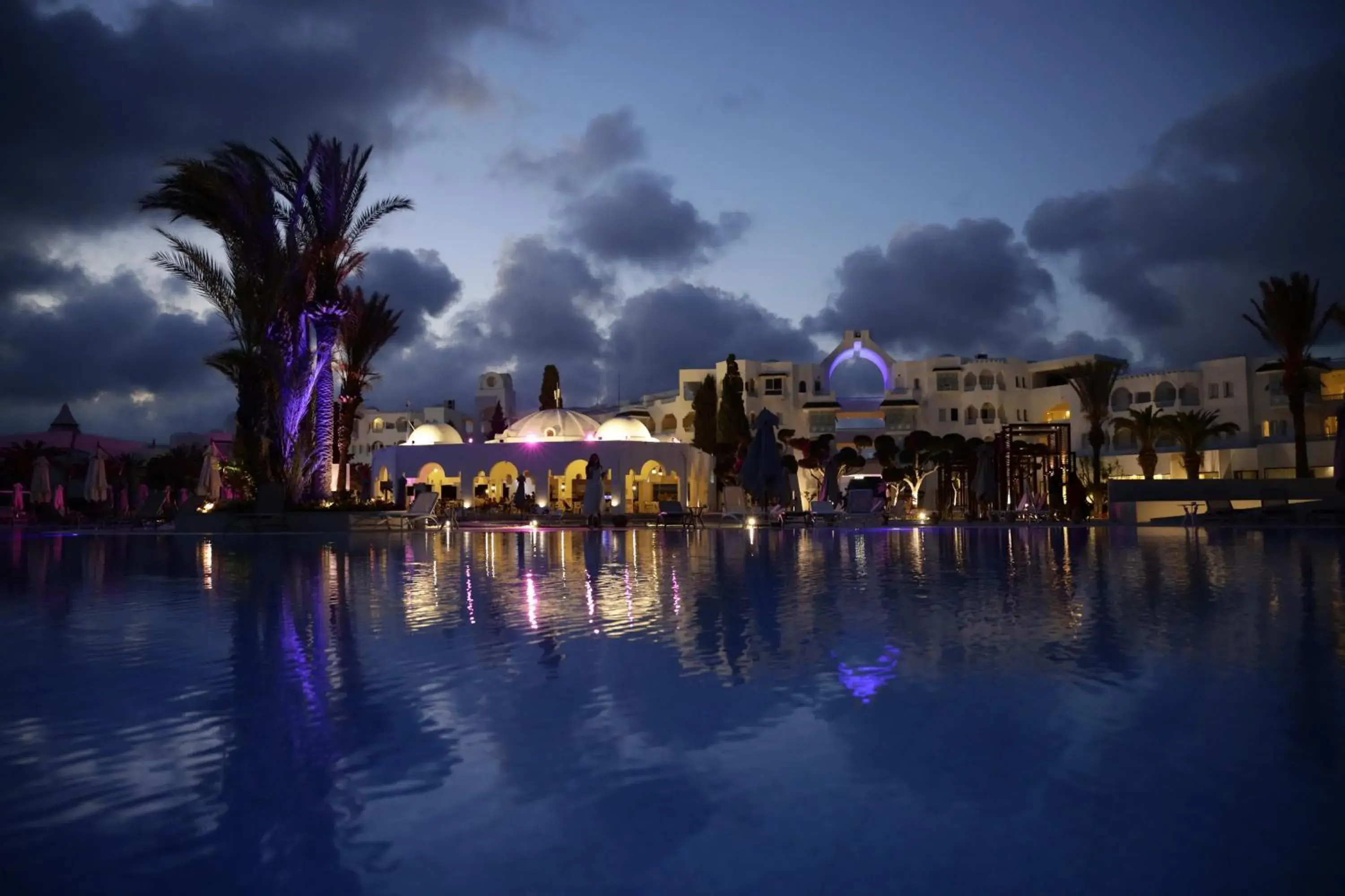 Night, Swimming Pool in The Mirage Resort & SPA