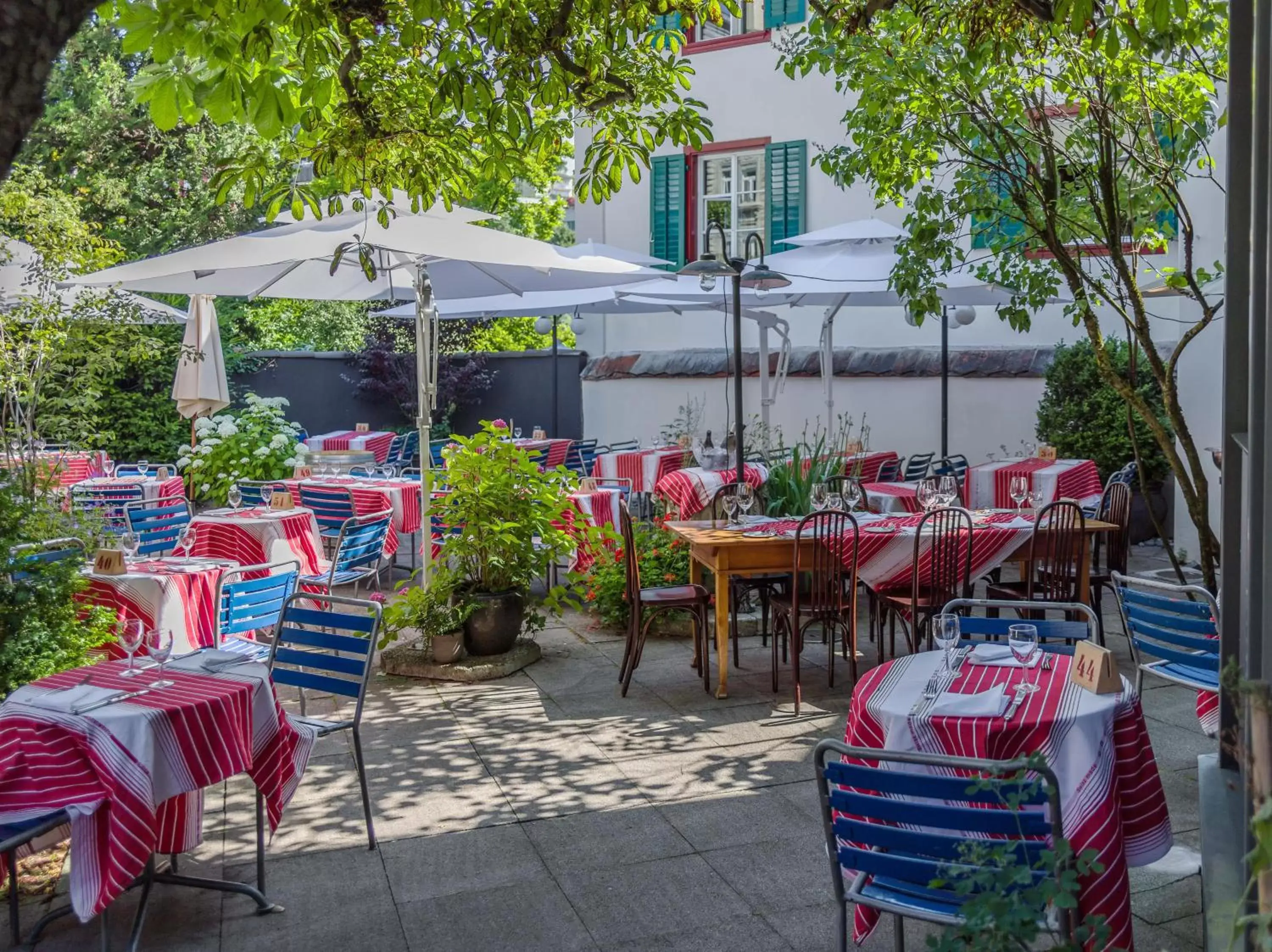 Patio, Restaurant/Places to Eat in Hotel Rebstock