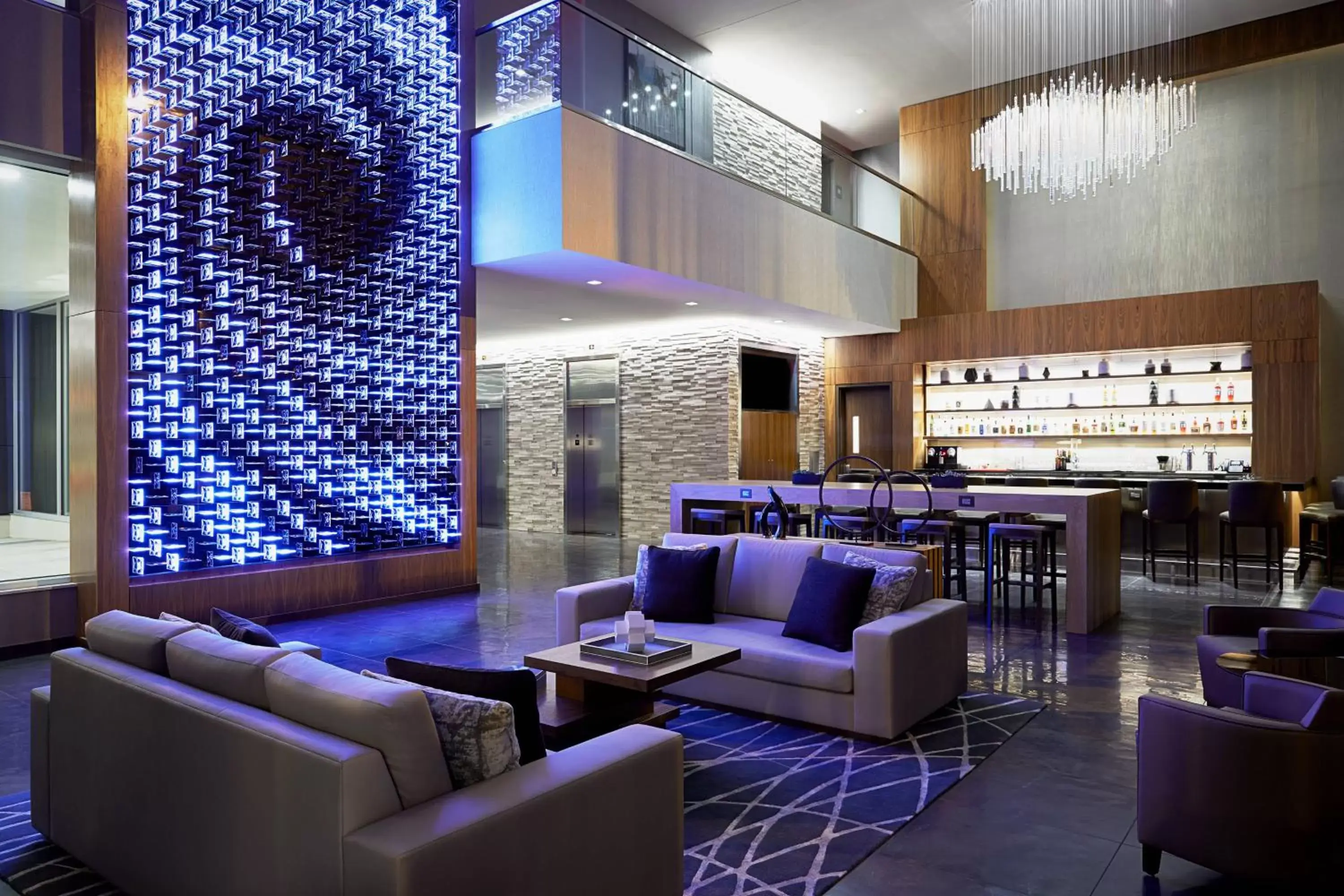 Lounge or bar in AC Hotel by Marriott Madison Downtown