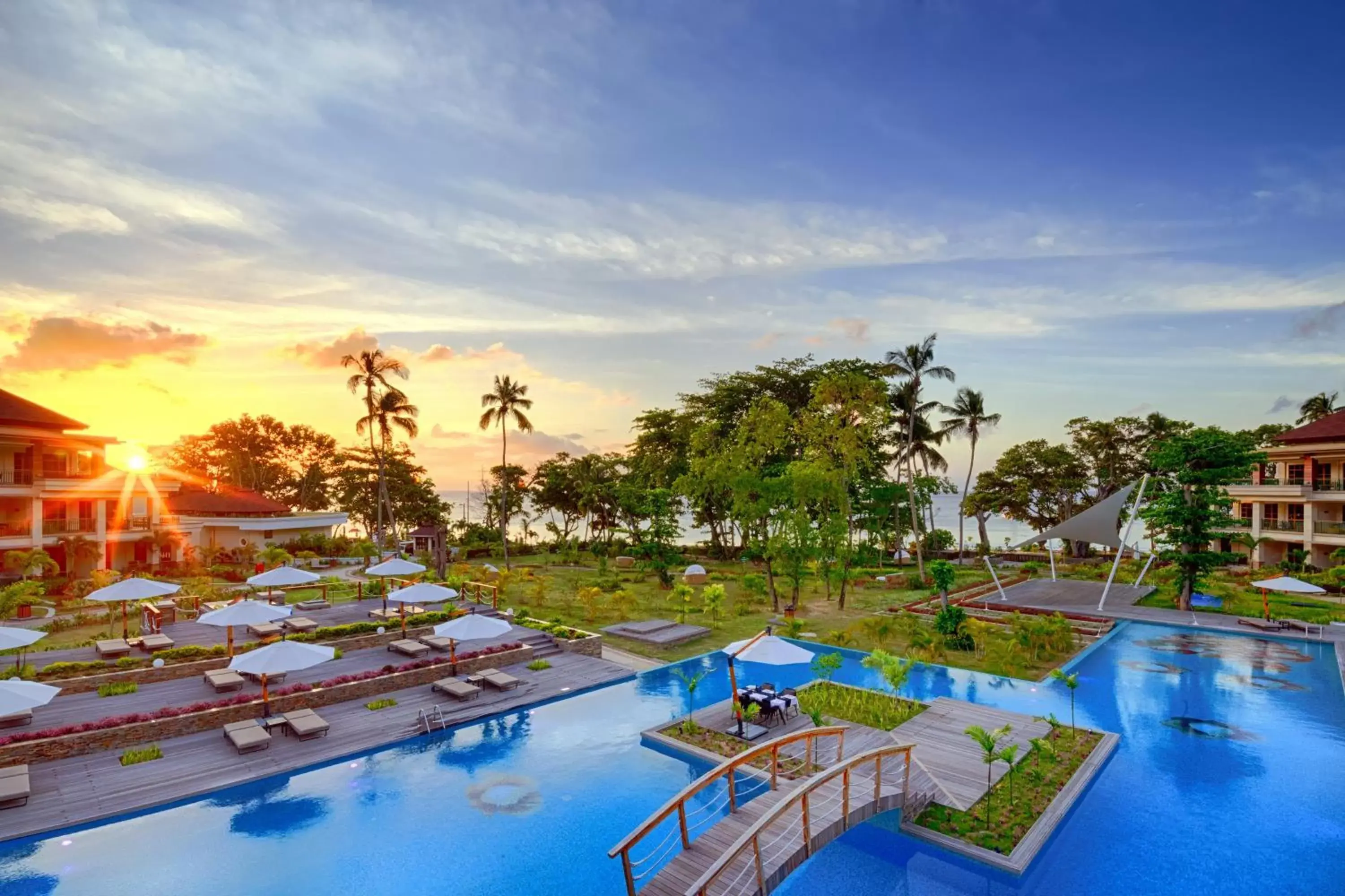 Bird's eye view, Swimming Pool in Savoy Seychelles Resort & Spa