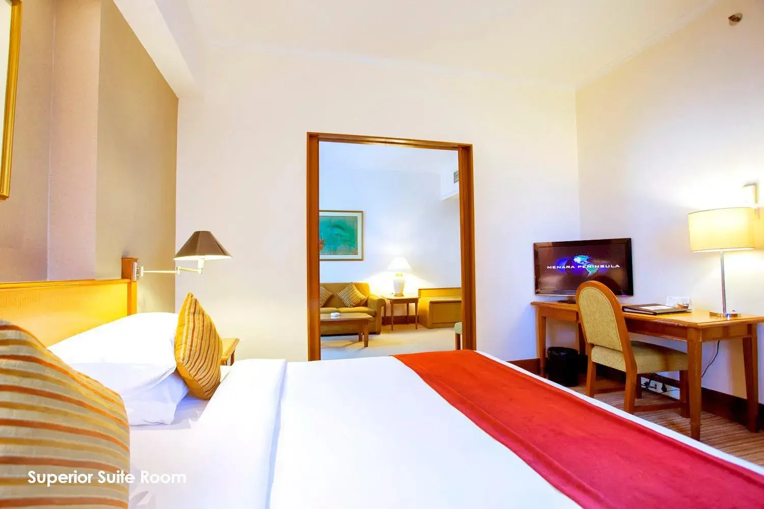 Bed in Menara Peninsula Hotel
