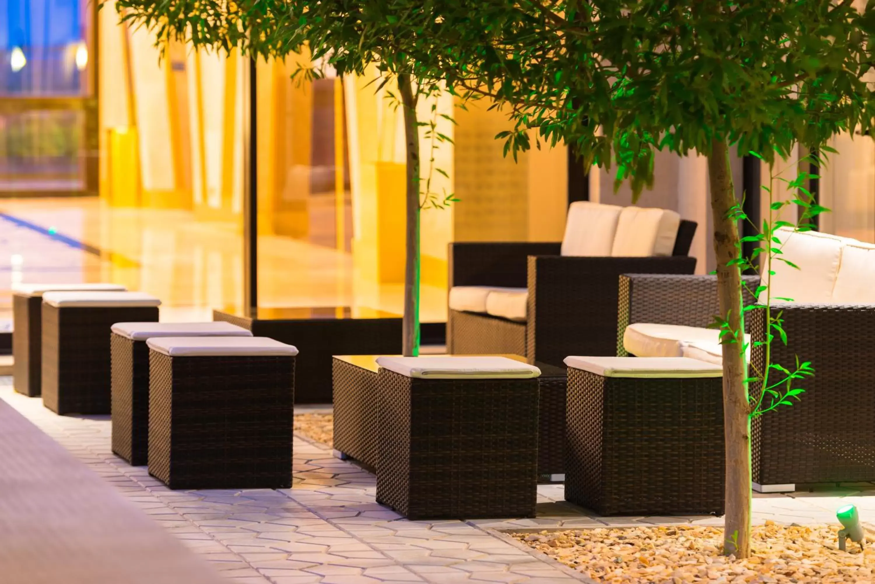 Patio in Radisson Blu Hotel N'Djamena