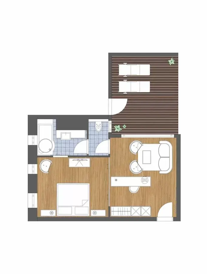 Photo of the whole room, Floor Plan in Hotel Seelos