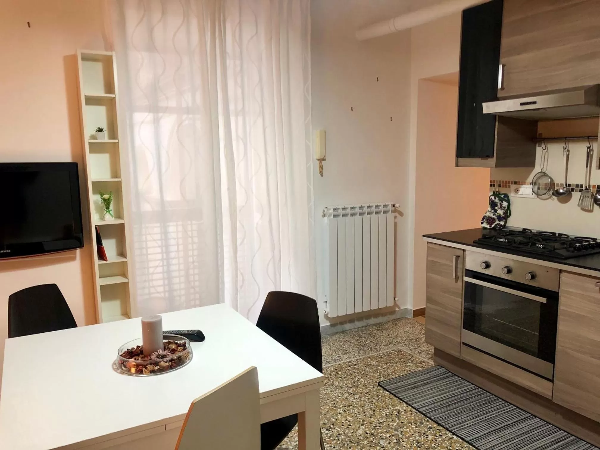 Kitchen or kitchenette in Relais Piazza Del Plebiscito B&B