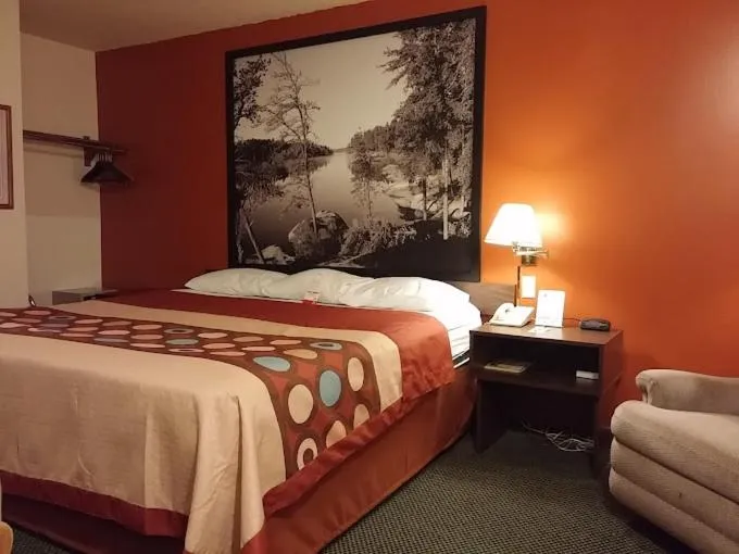 Bed in Super 8 by Wyndham Iron Mountain