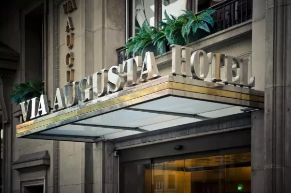 Facade/entrance in Hotel Via Augusta