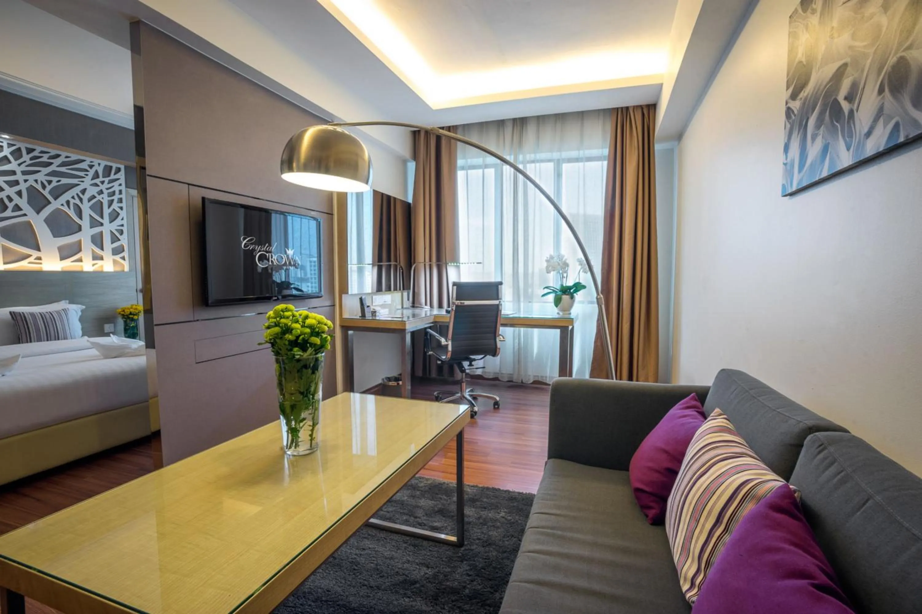 Bed in Crystal Crown Hotel Petaling Jaya