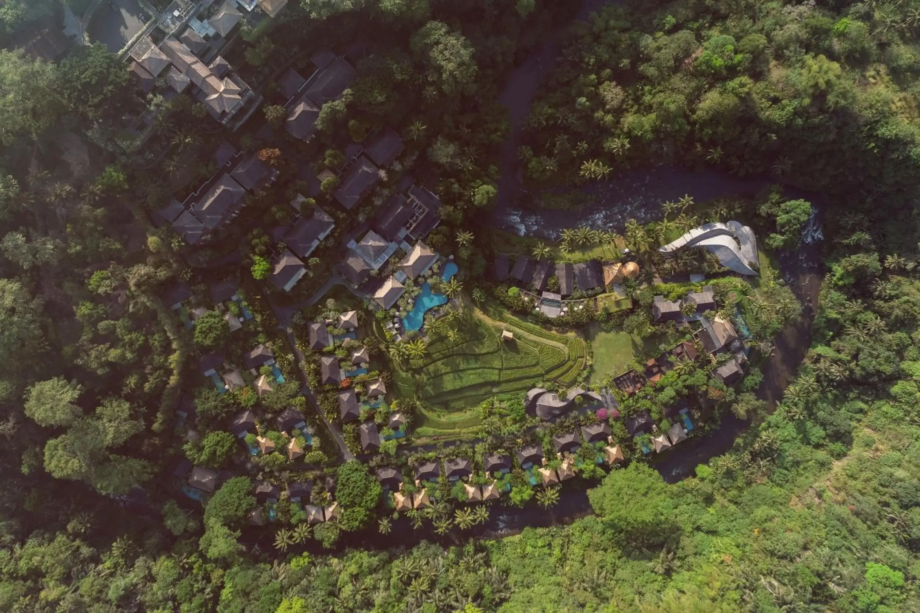 Property building, Bird's-eye View in Mandapa A Ritz-Carlton Reserve