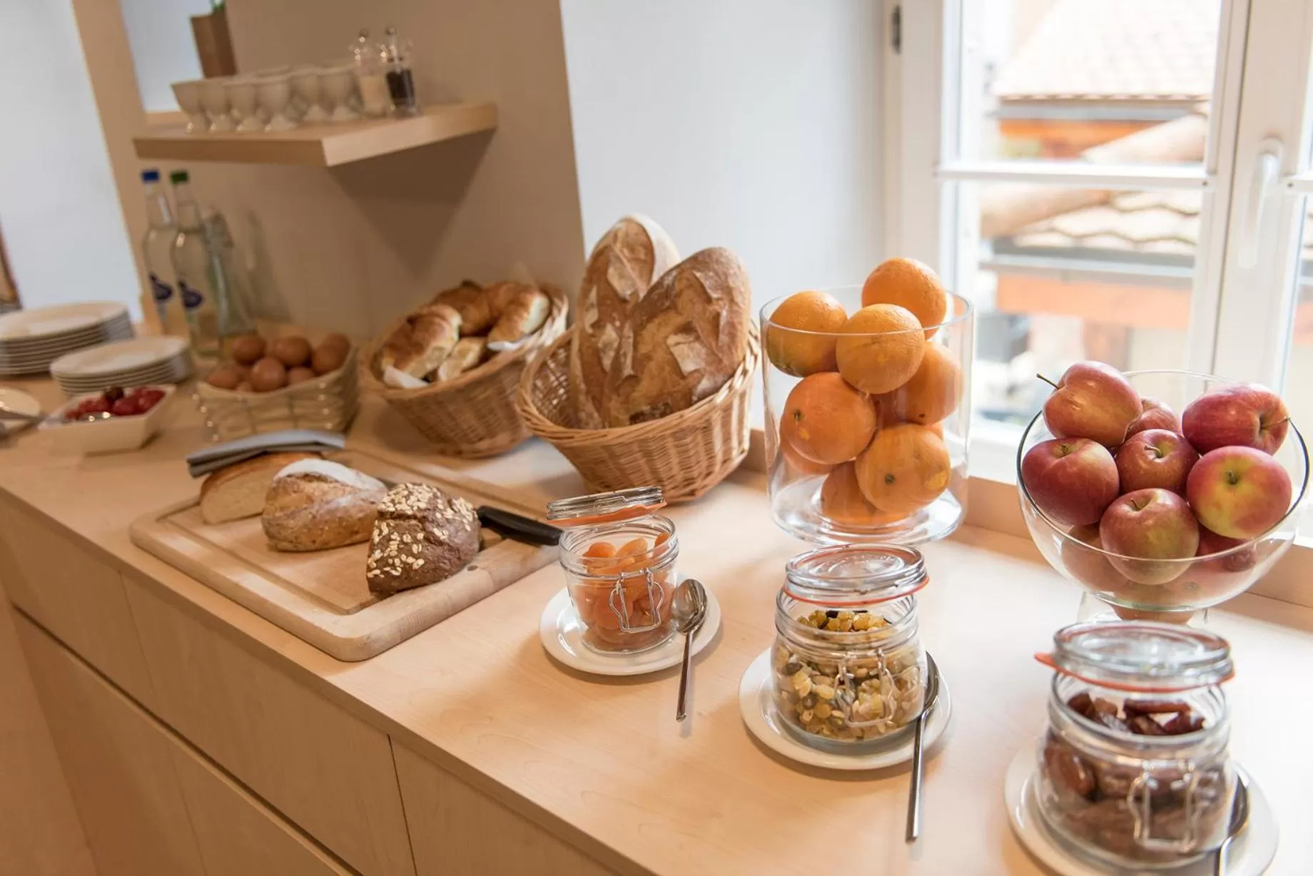 Continental breakfast in Hôtel du Théâtre, Boutique Hôtel