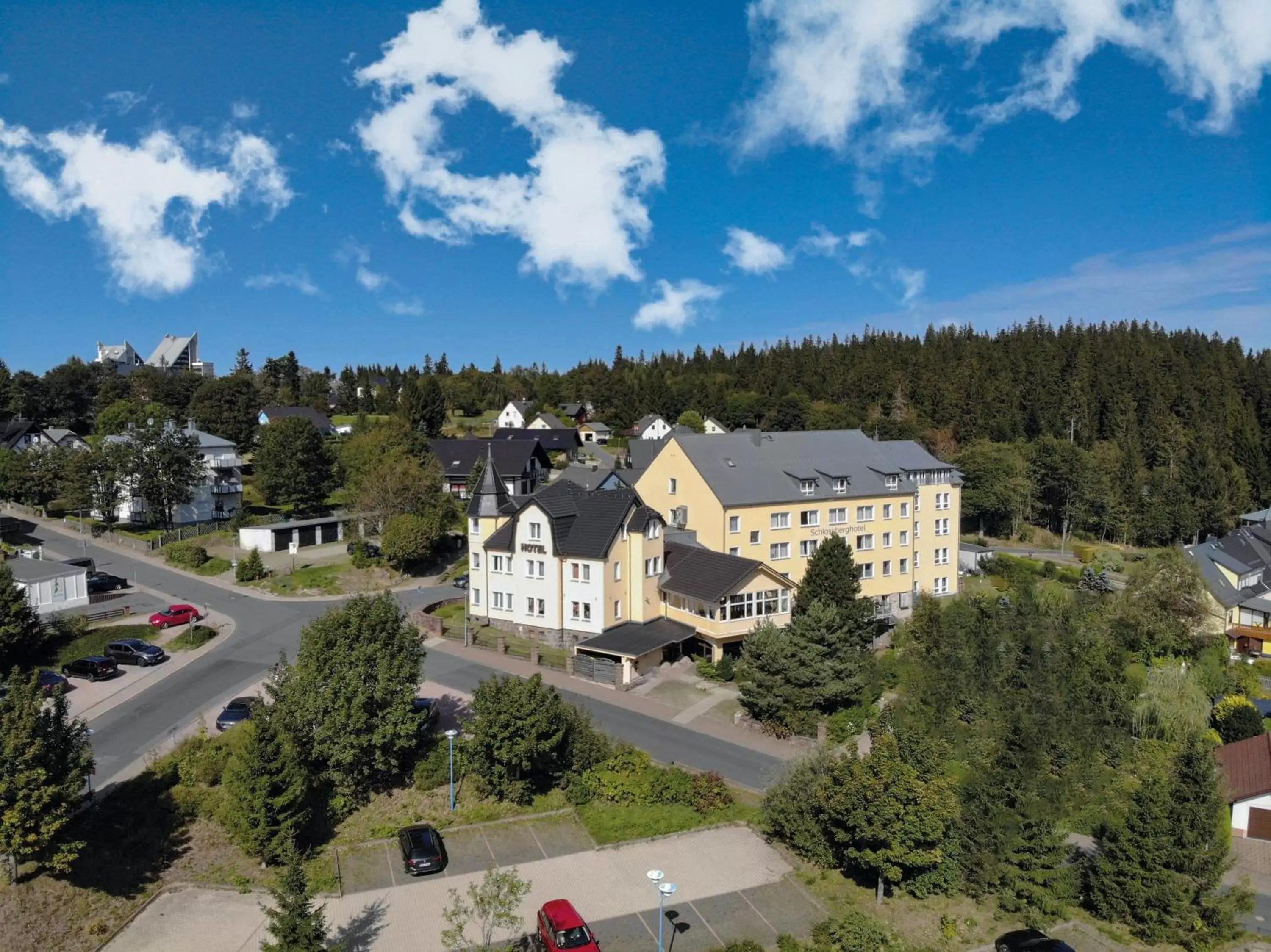 Property building, Bird's-eye View in Schlossberghotel Oberhof