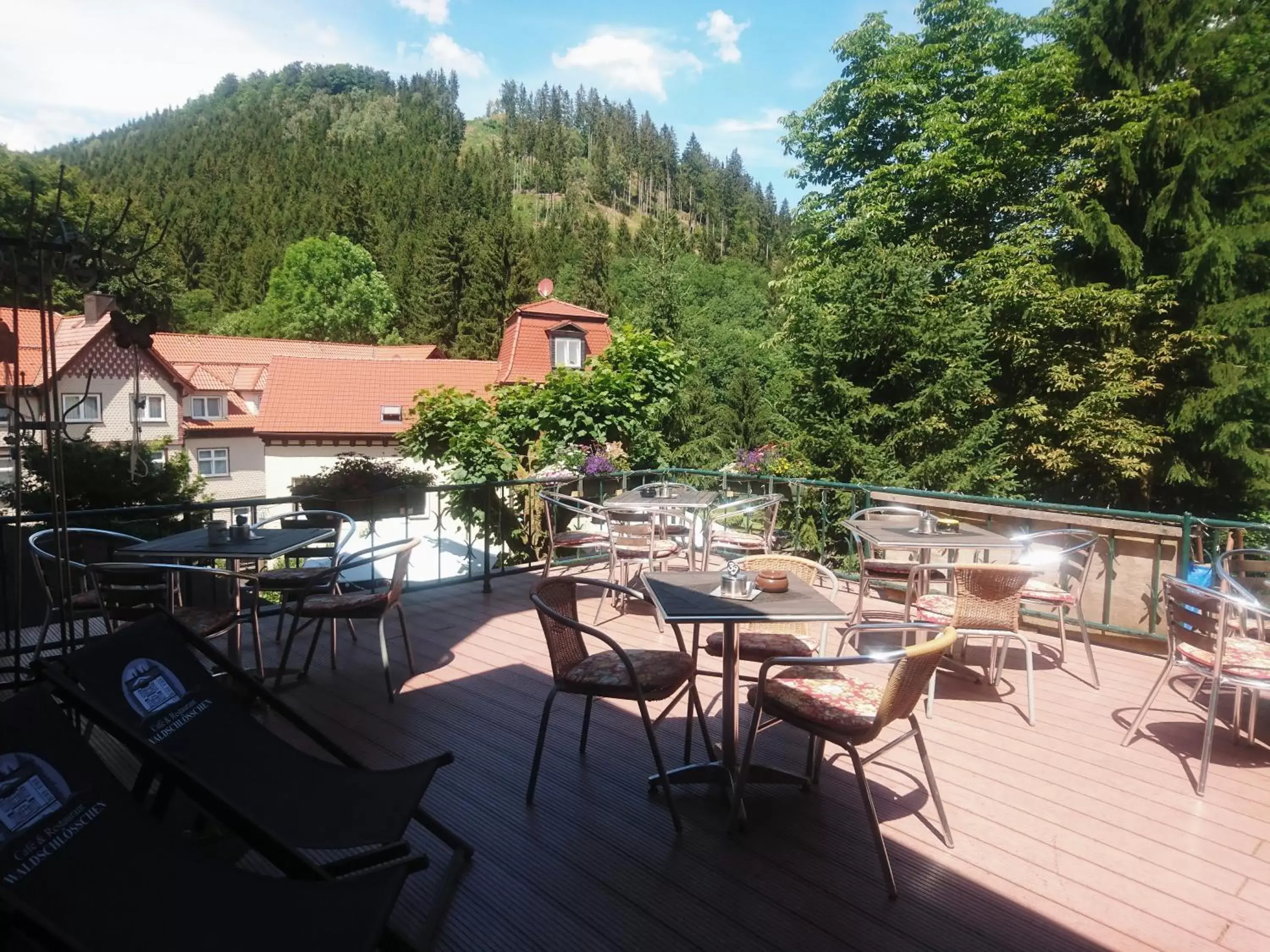 Balcony/Terrace in Pension Waldschlösschen