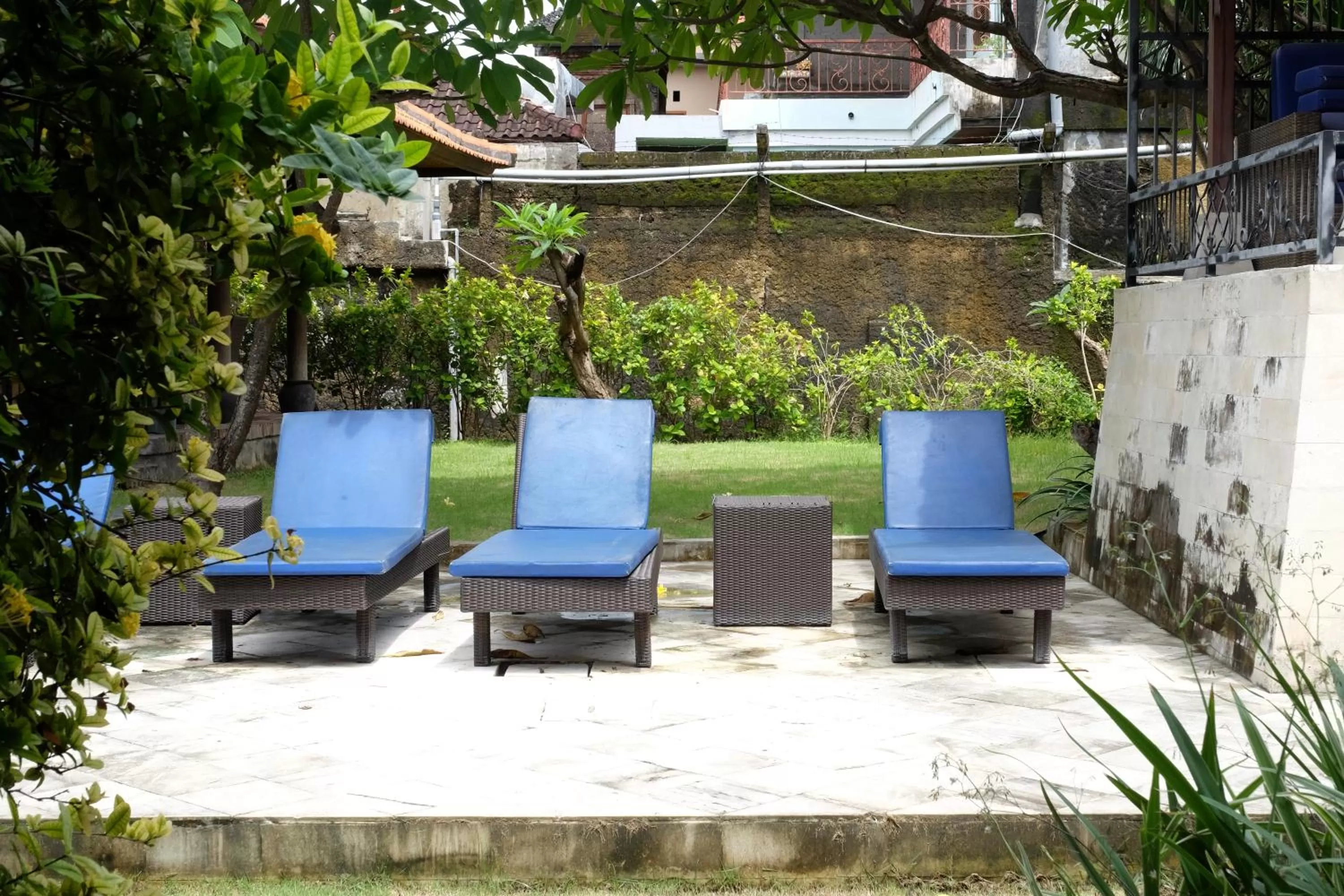 Garden view in Fat Yogi Cottages