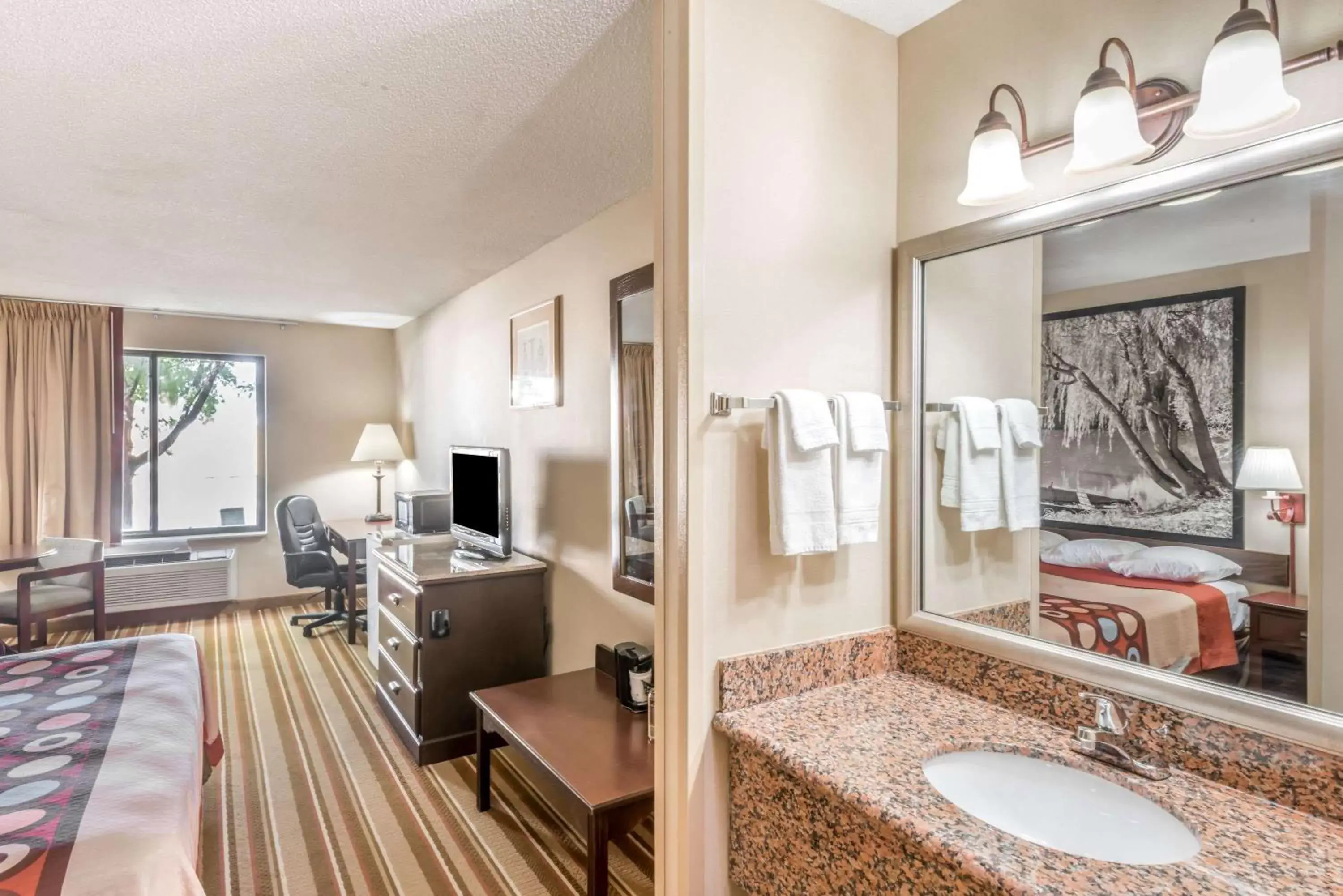 Photo of the whole room, Bathroom in Super 8 by Wyndham Salina I-70