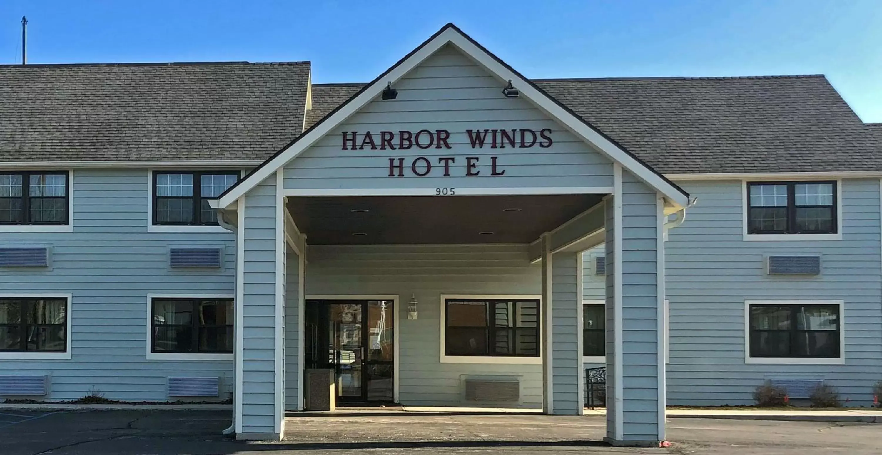 Property building in Harbor Winds Hotel