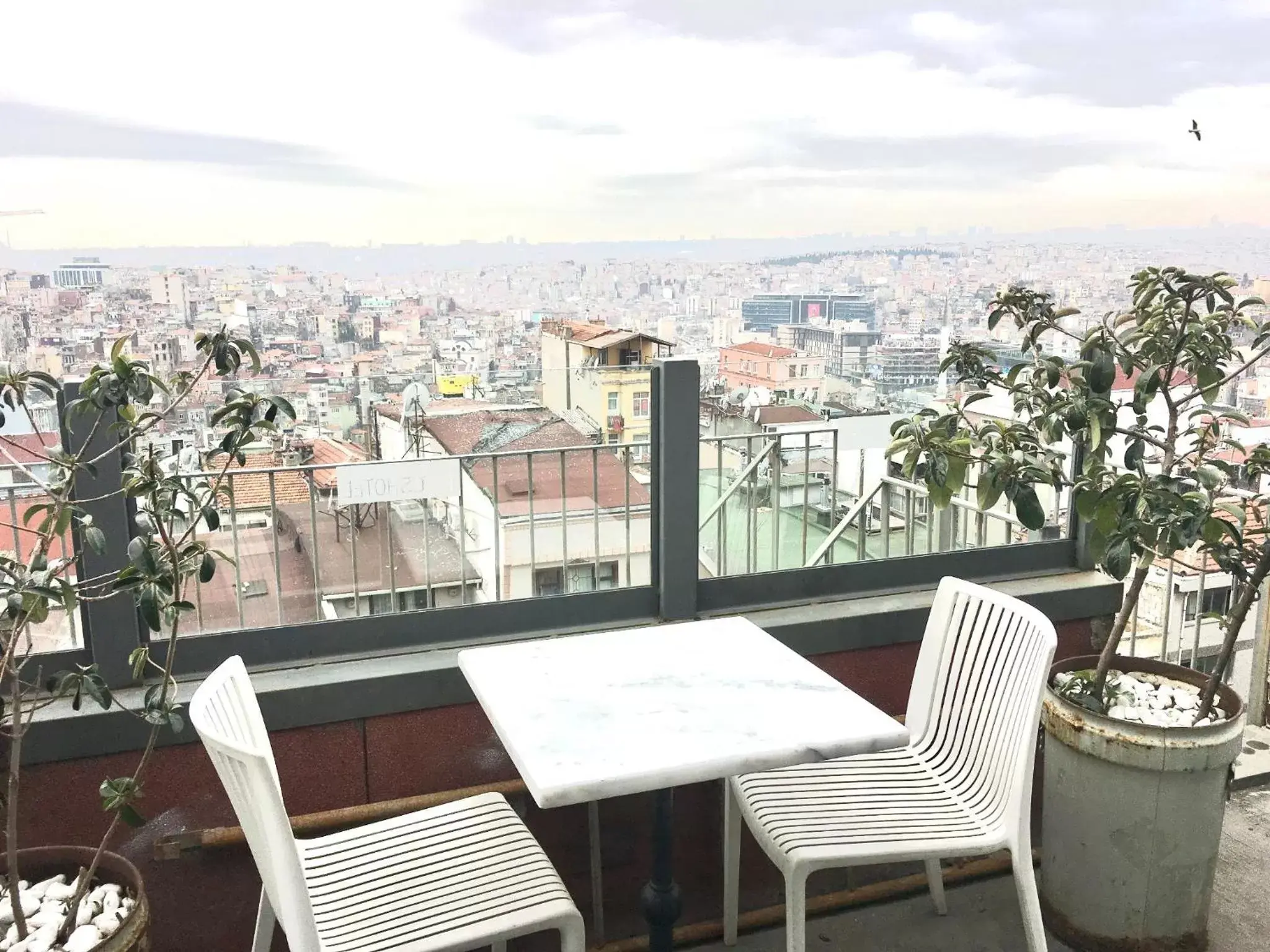 Balcony/Terrace in Faros Hotel Taksim-Special Category