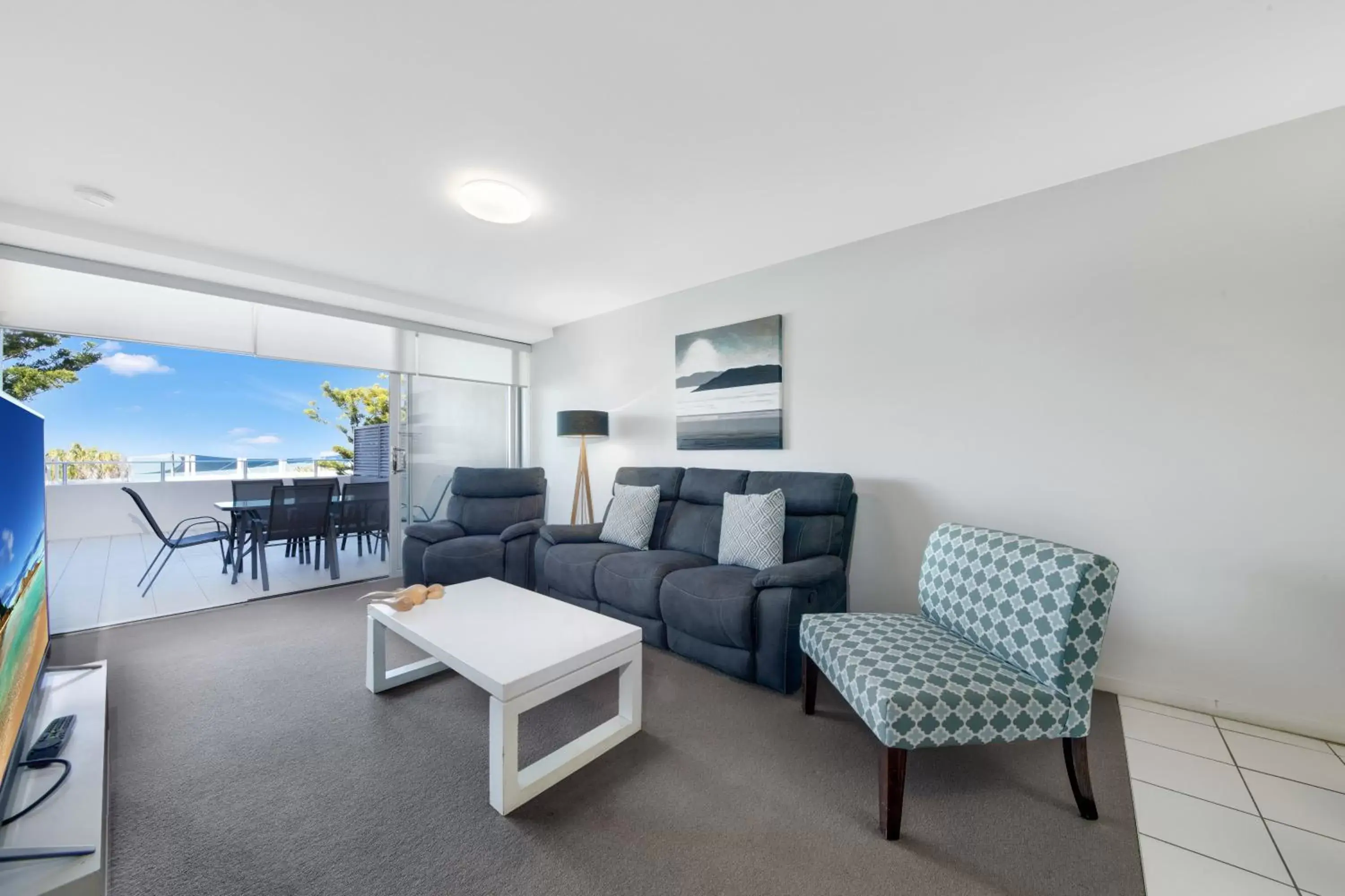 Living room, Seating Area in Echelon Apartments Yeppoon