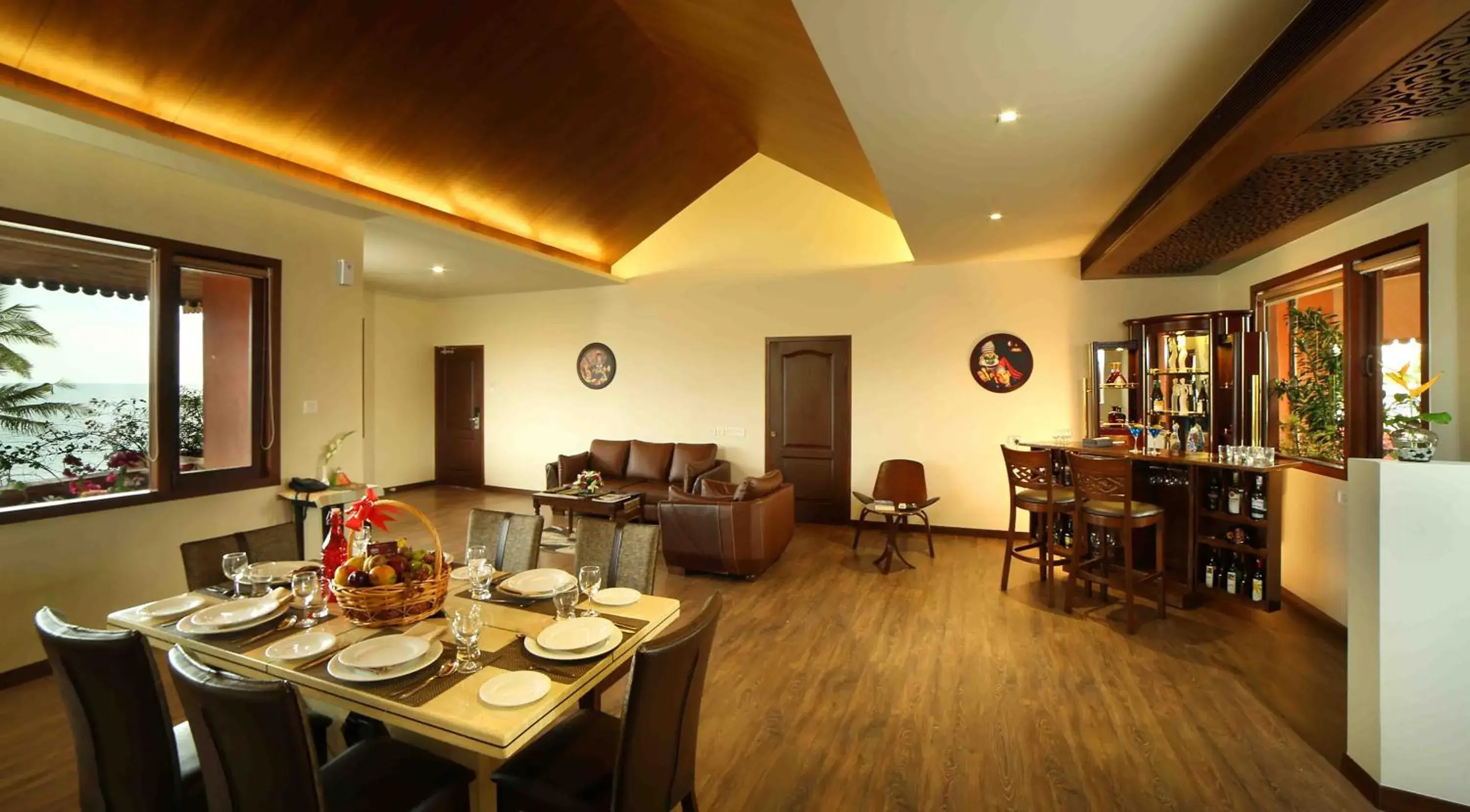 Living room, Restaurant/Places to Eat in Uday Samudra Leisure Beach Hotel