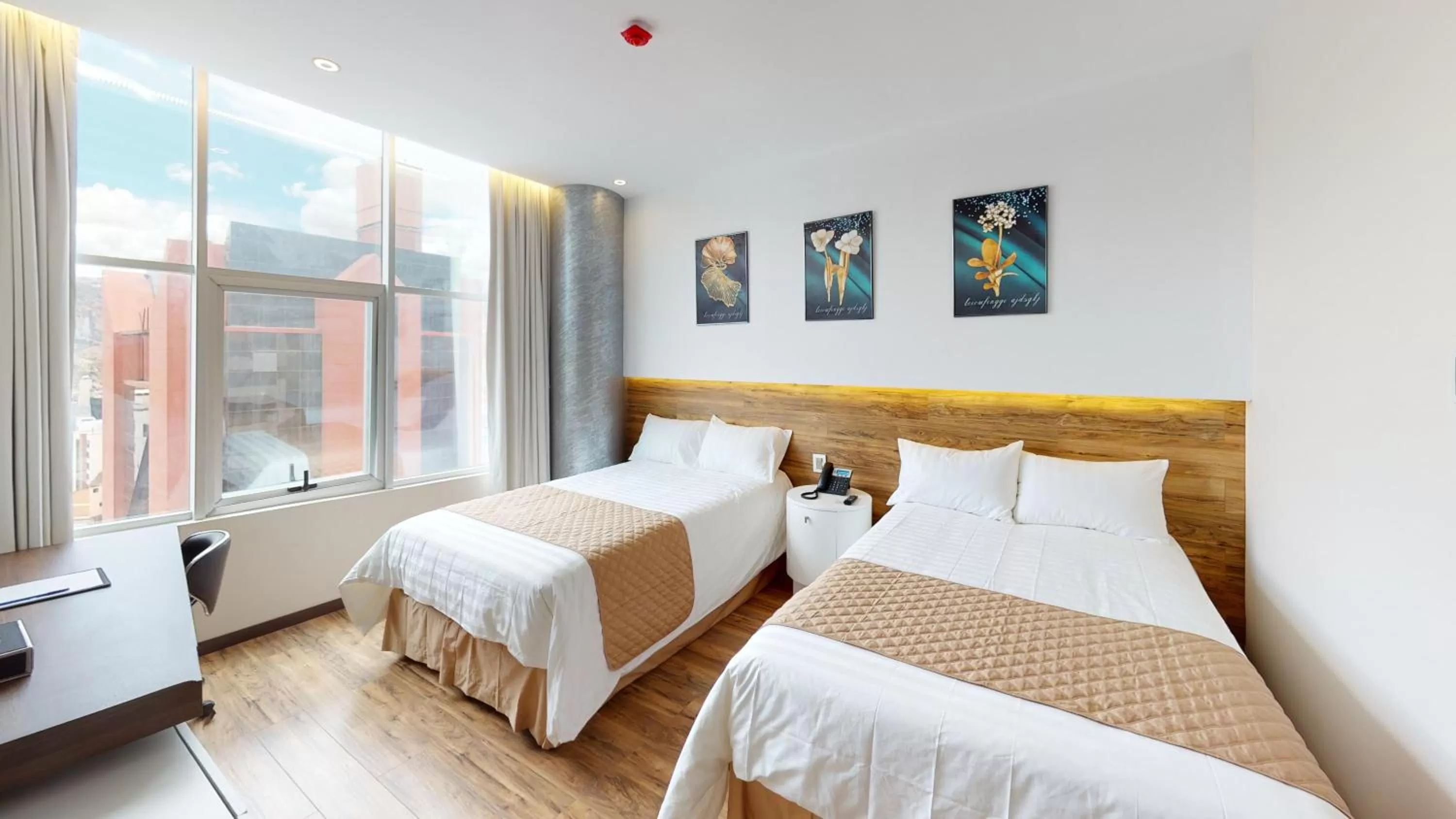 Bedroom, Bed in Hotel La Peonía