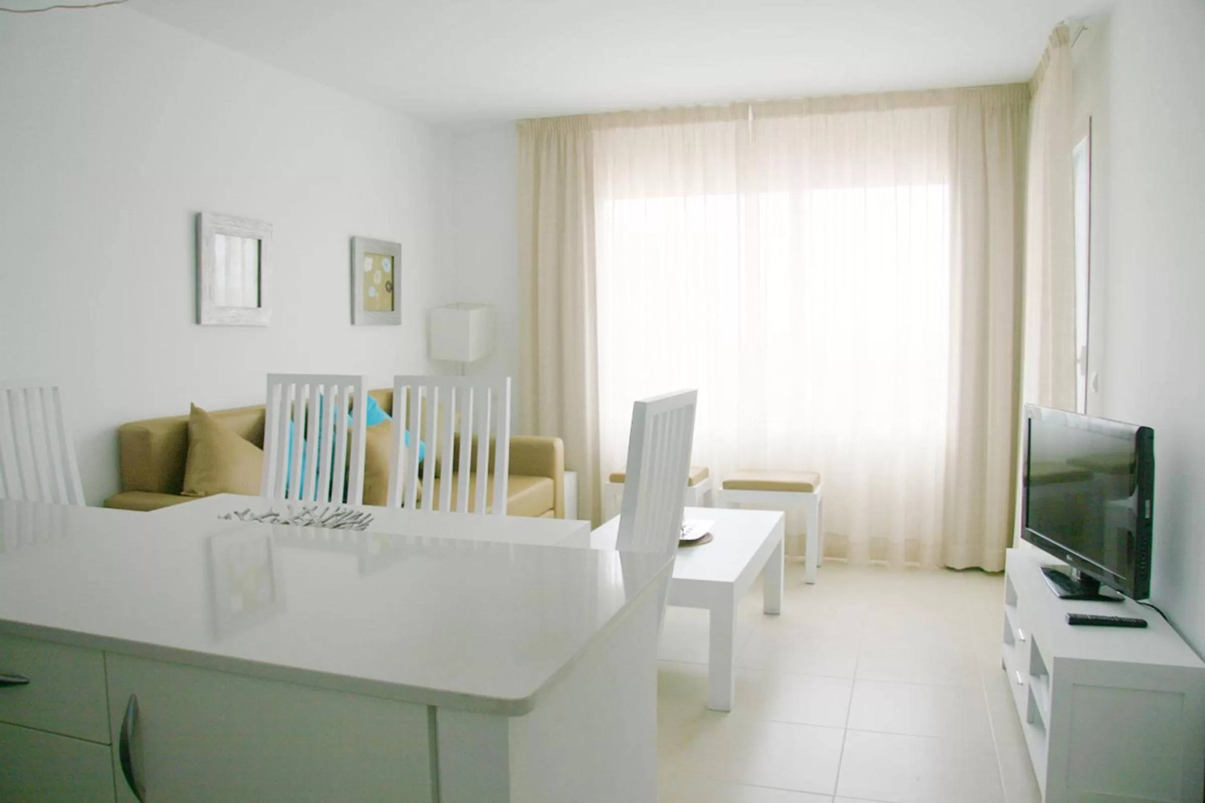 Living room in Camelina Suites