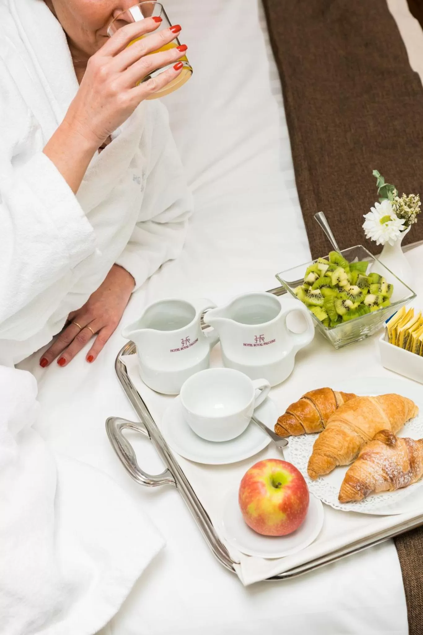 Italian breakfast in Hotel Royal Falcone