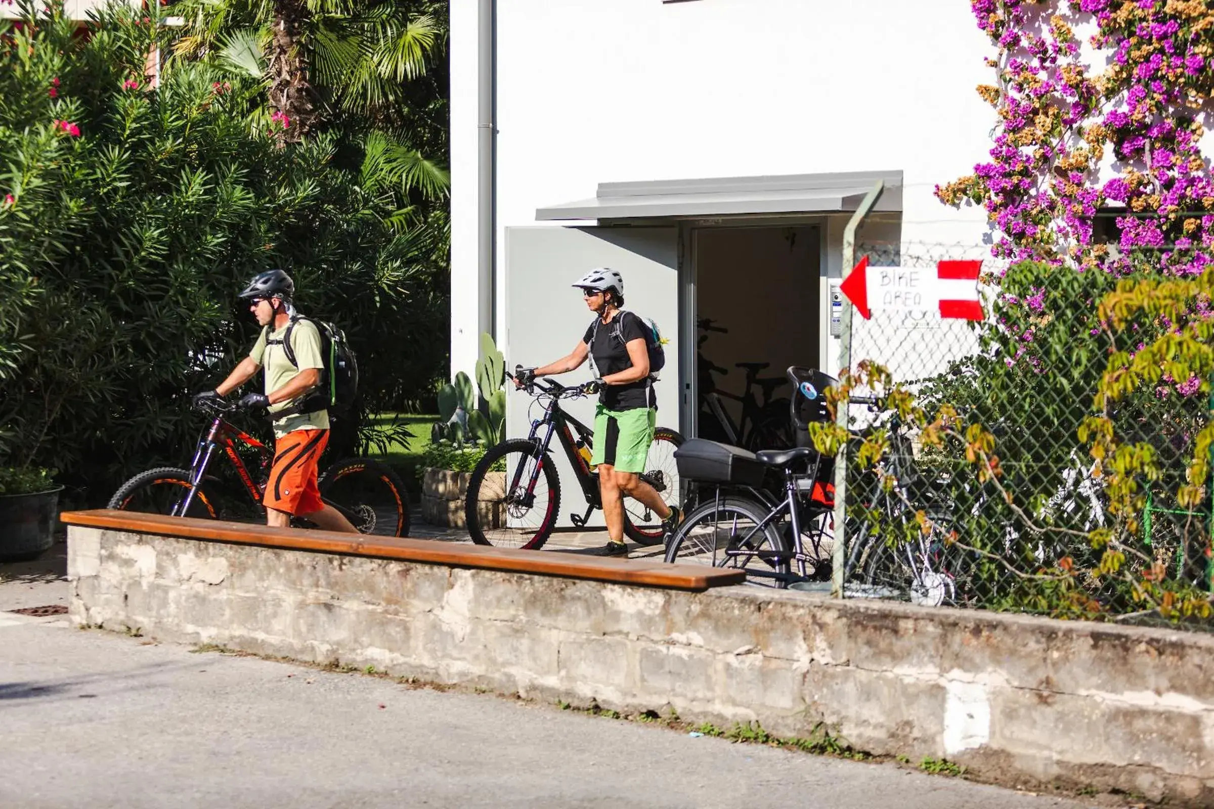 Garden, Biking in Brione Green Resort