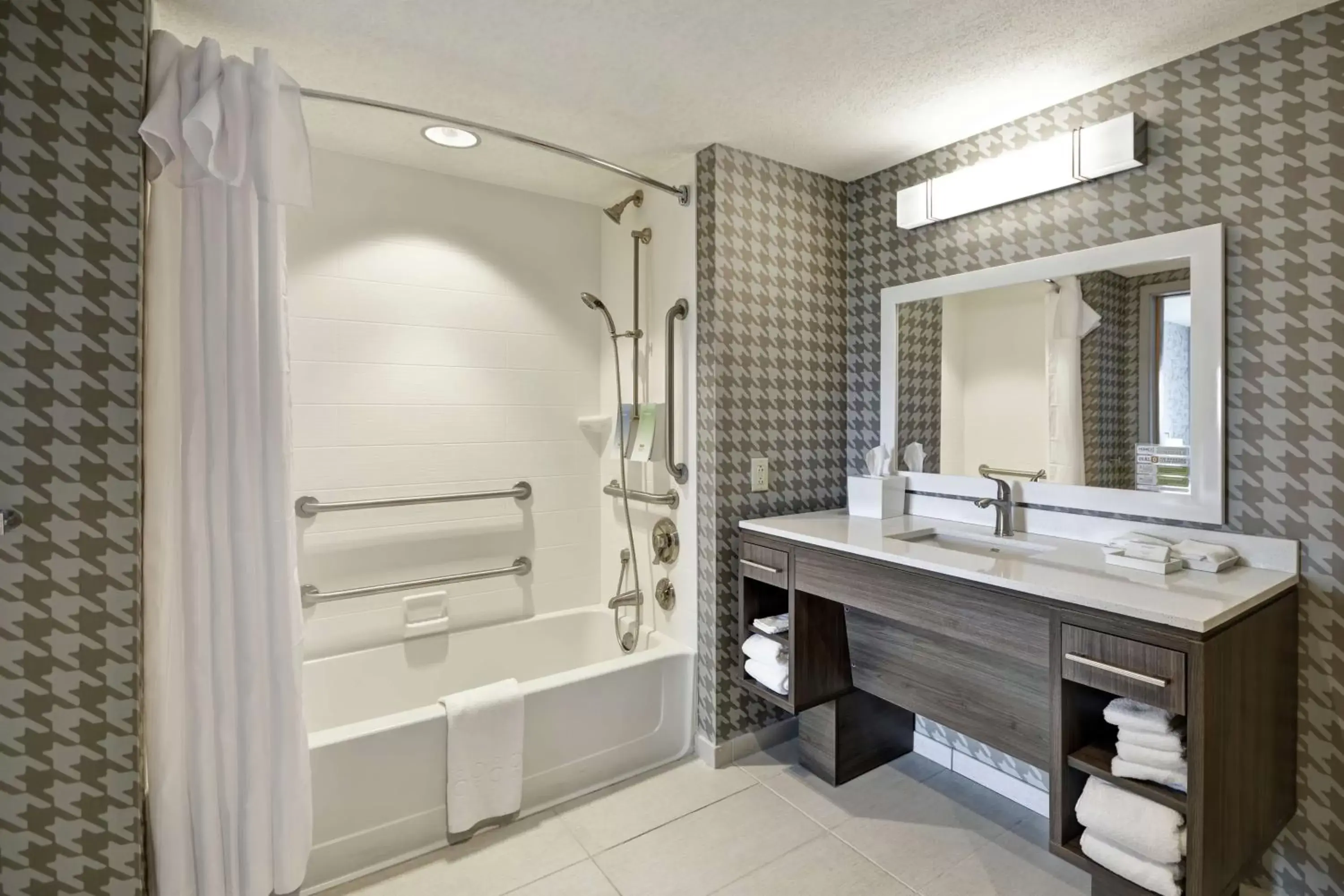 Bathroom in Home2 Suites By Hilton Portland Airport