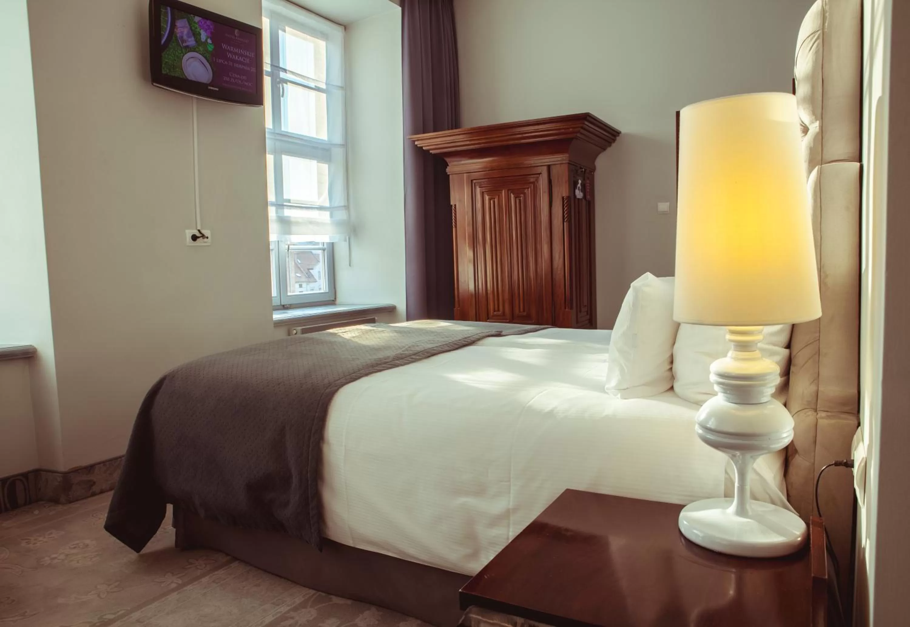 Bed in Hotel Krasicki