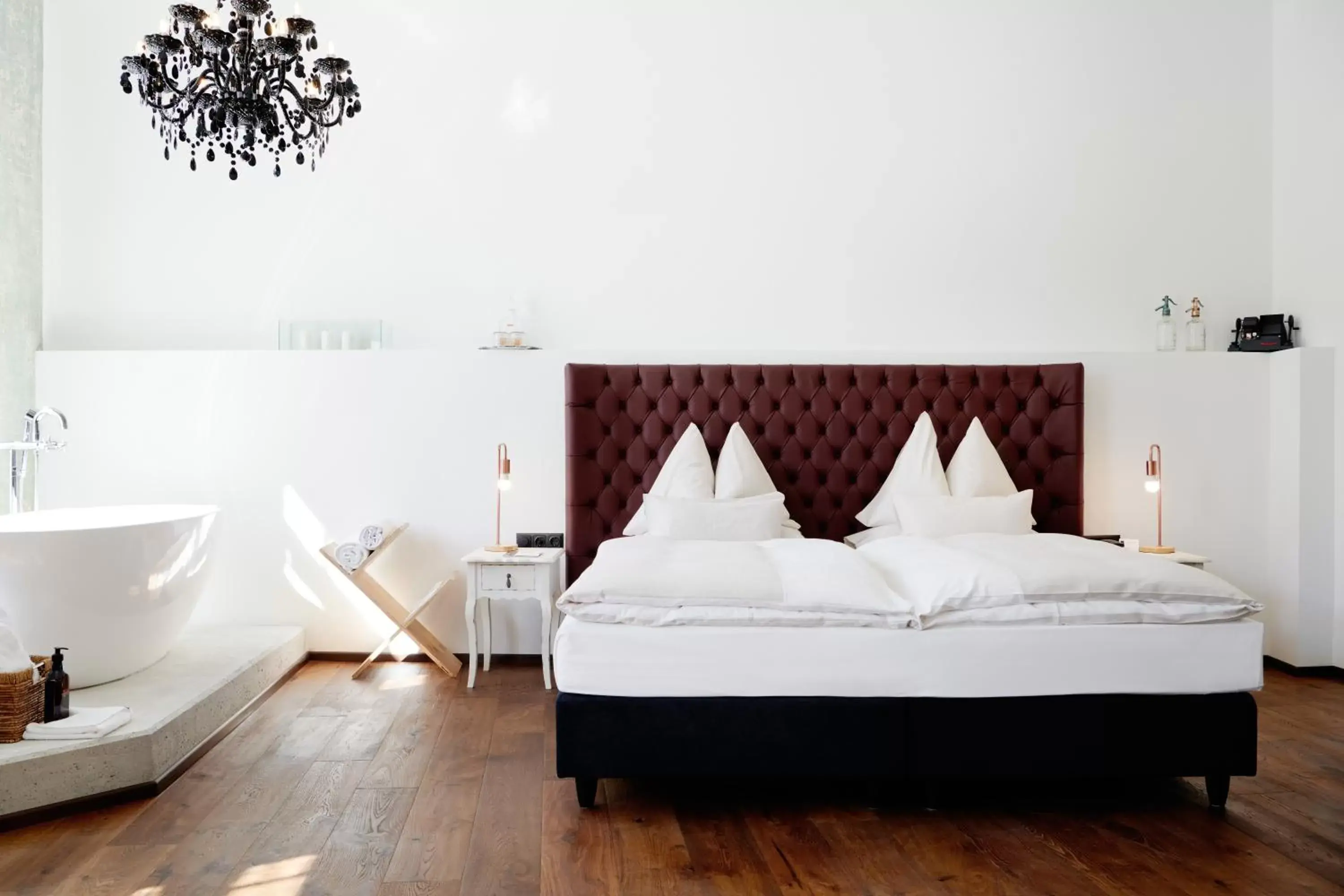 Bed in Grand Hotel Wiesler