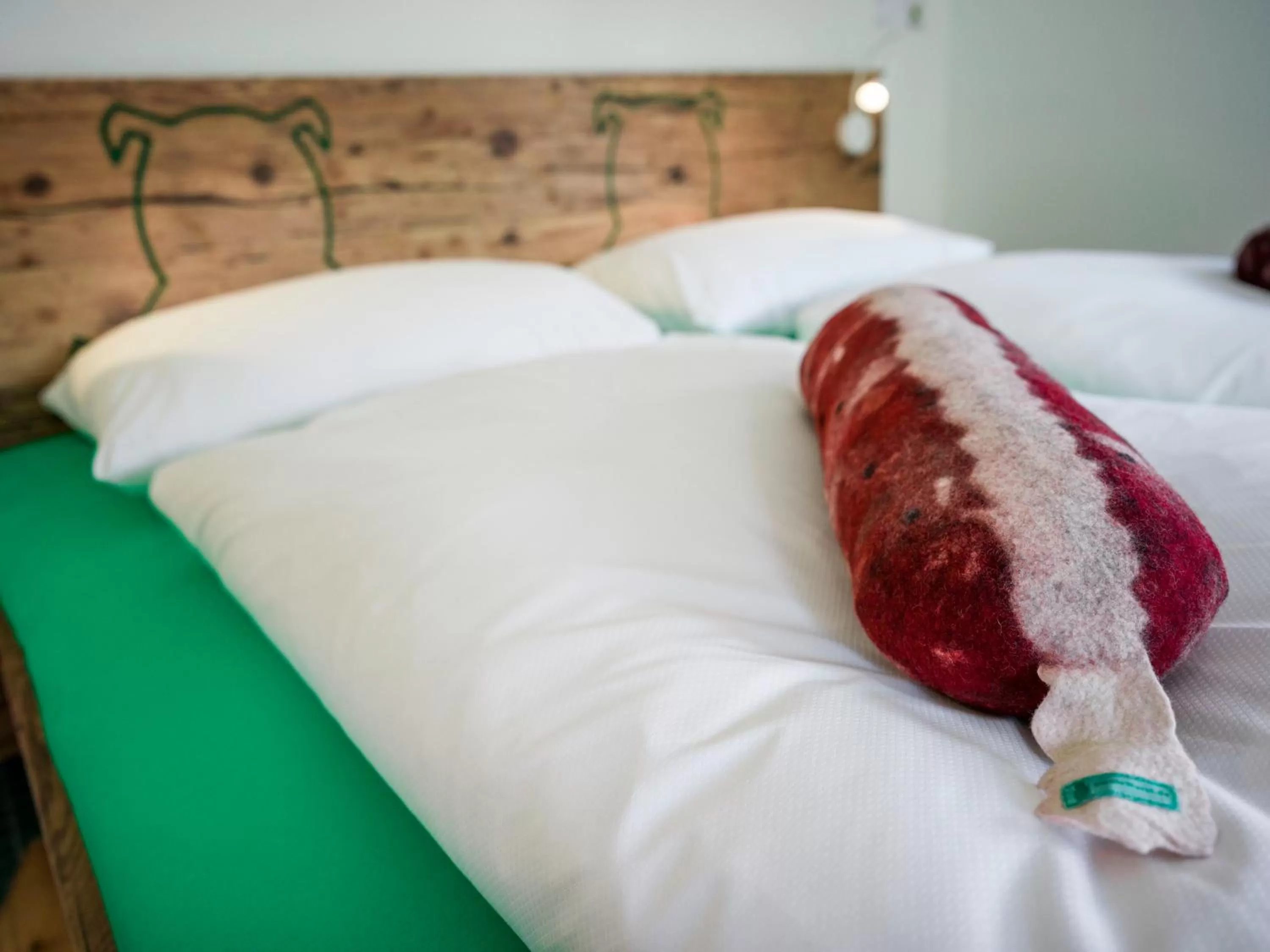 Bed in BRATWURSThotel