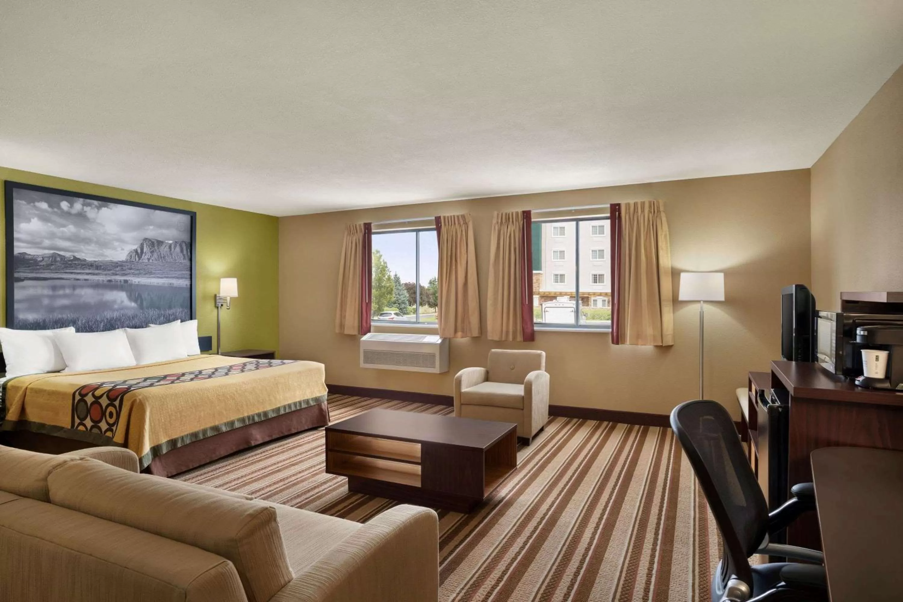 Photo of the whole room, Bed in Super 8 by Wyndham S Jordan/Sandy/Slc Area