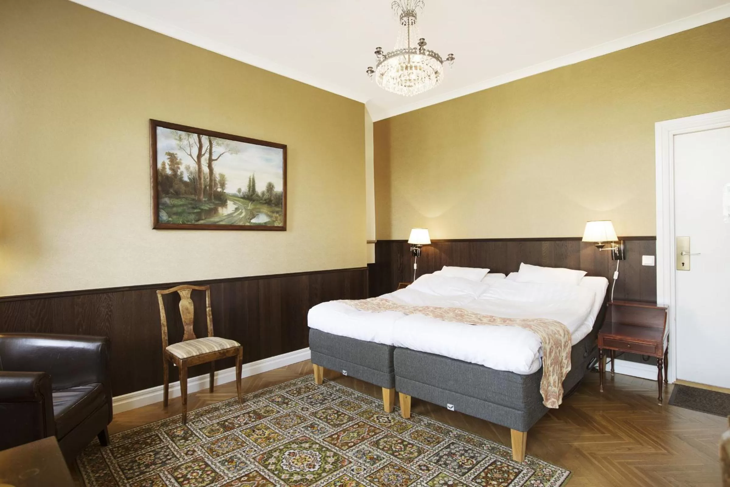 Bed in Hotell Breda Blick