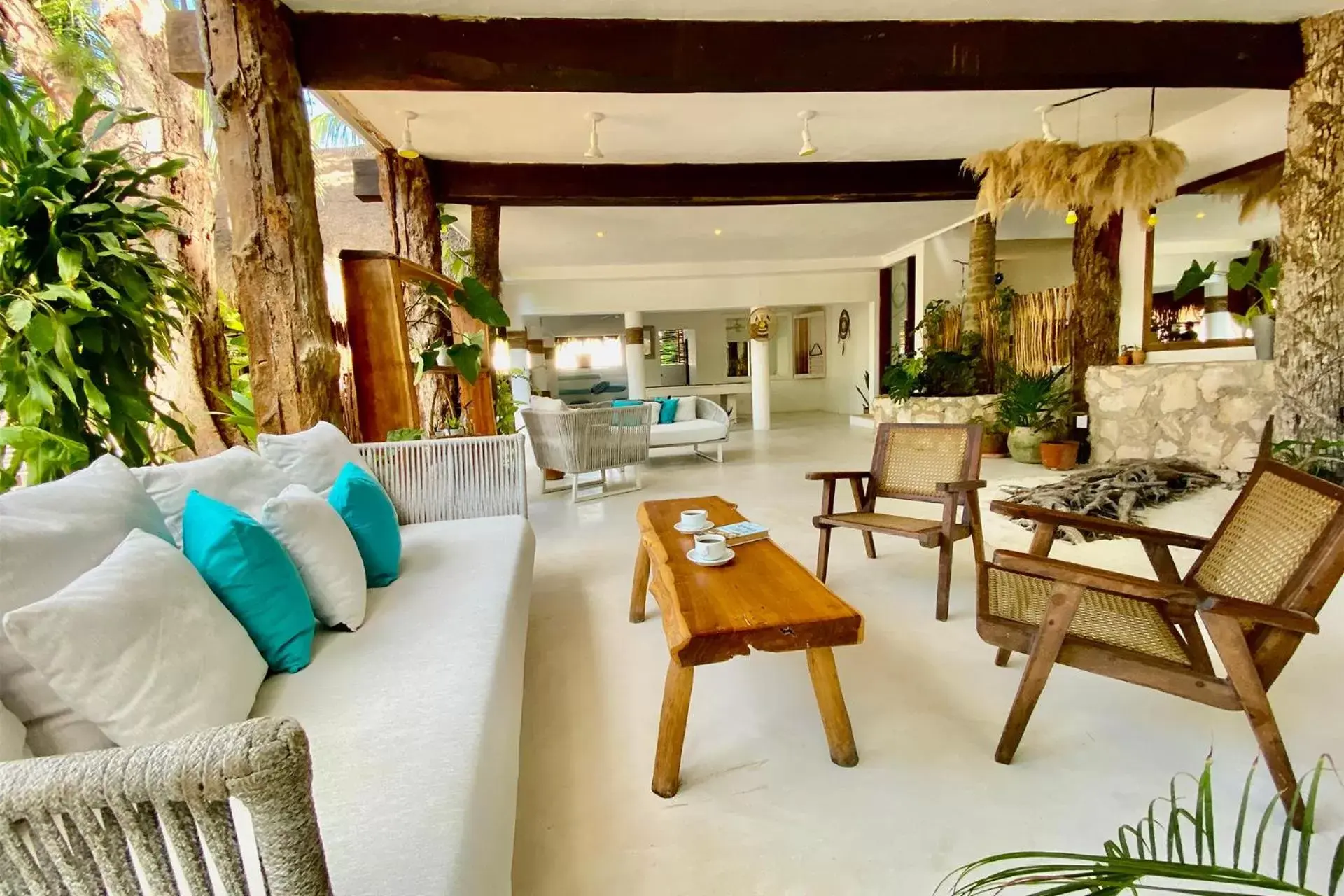 Seating area in Cabanas Tulum- Beach Hotel & Spa