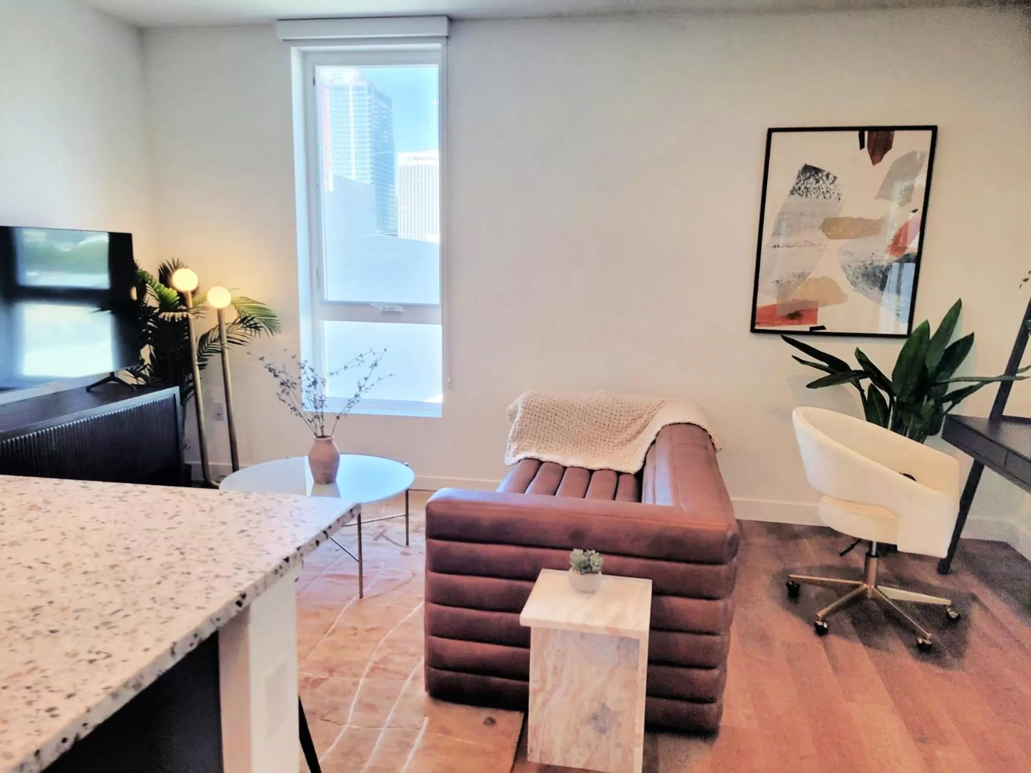 Living room, Seating Area in Gorgeous Hollywood Apts LA's Best Location and Amazing Roof Deck